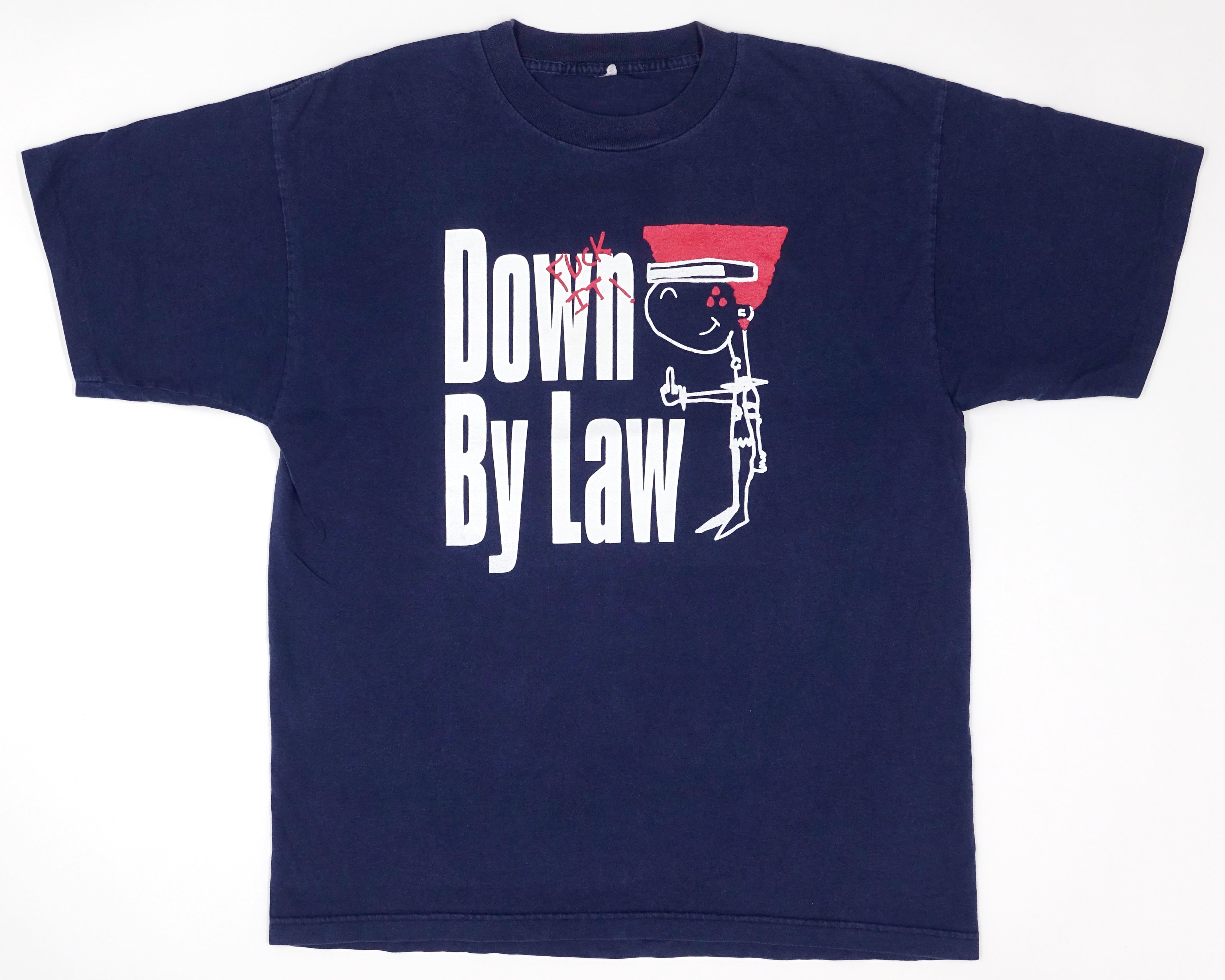 Down By Law - Fuck It! All Scratched Up 1996 Tour Shirt Size XL