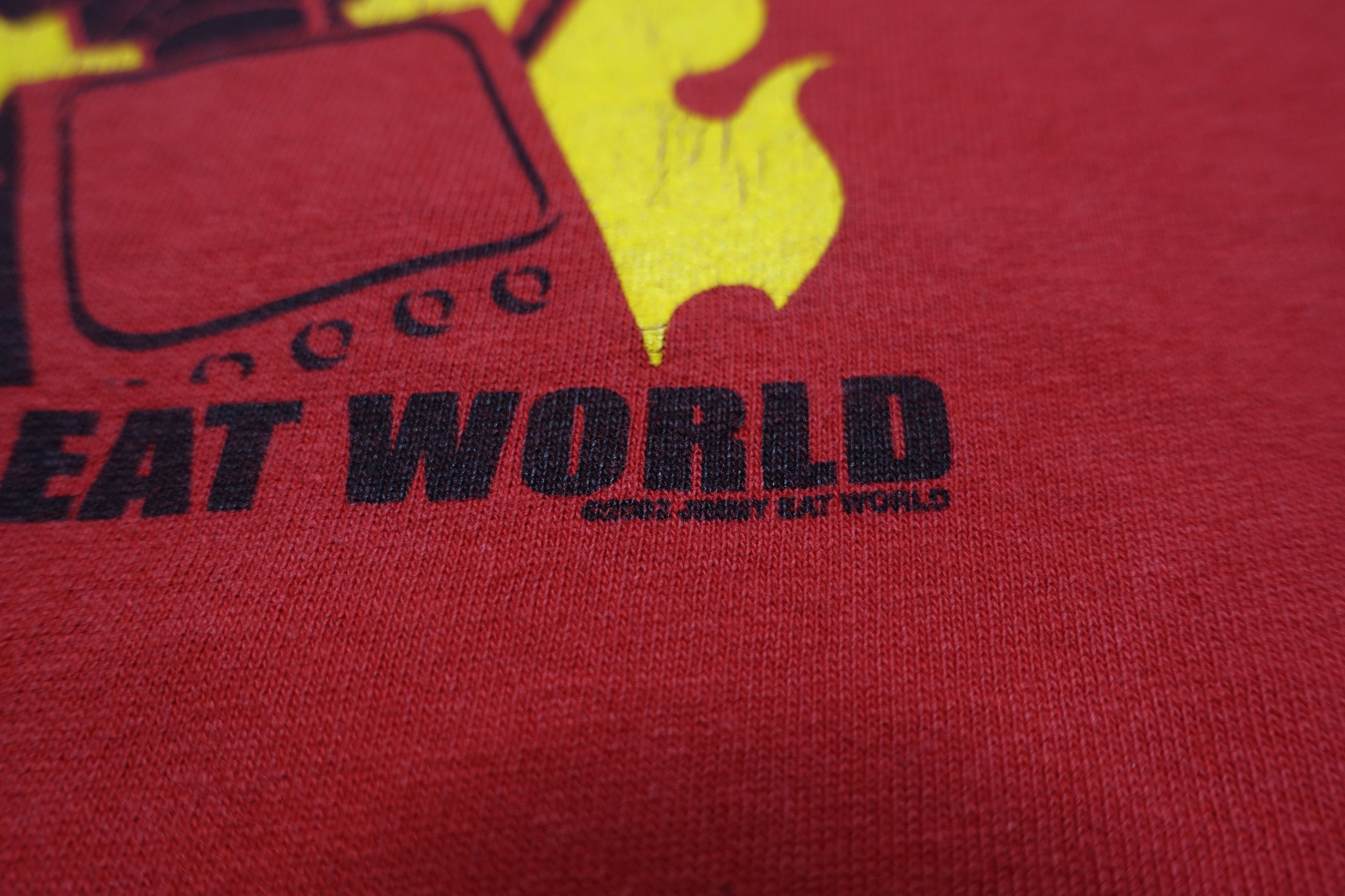 Jimmy Eat World - Flaming Robot USA 2002 Tour Shirt Size Large