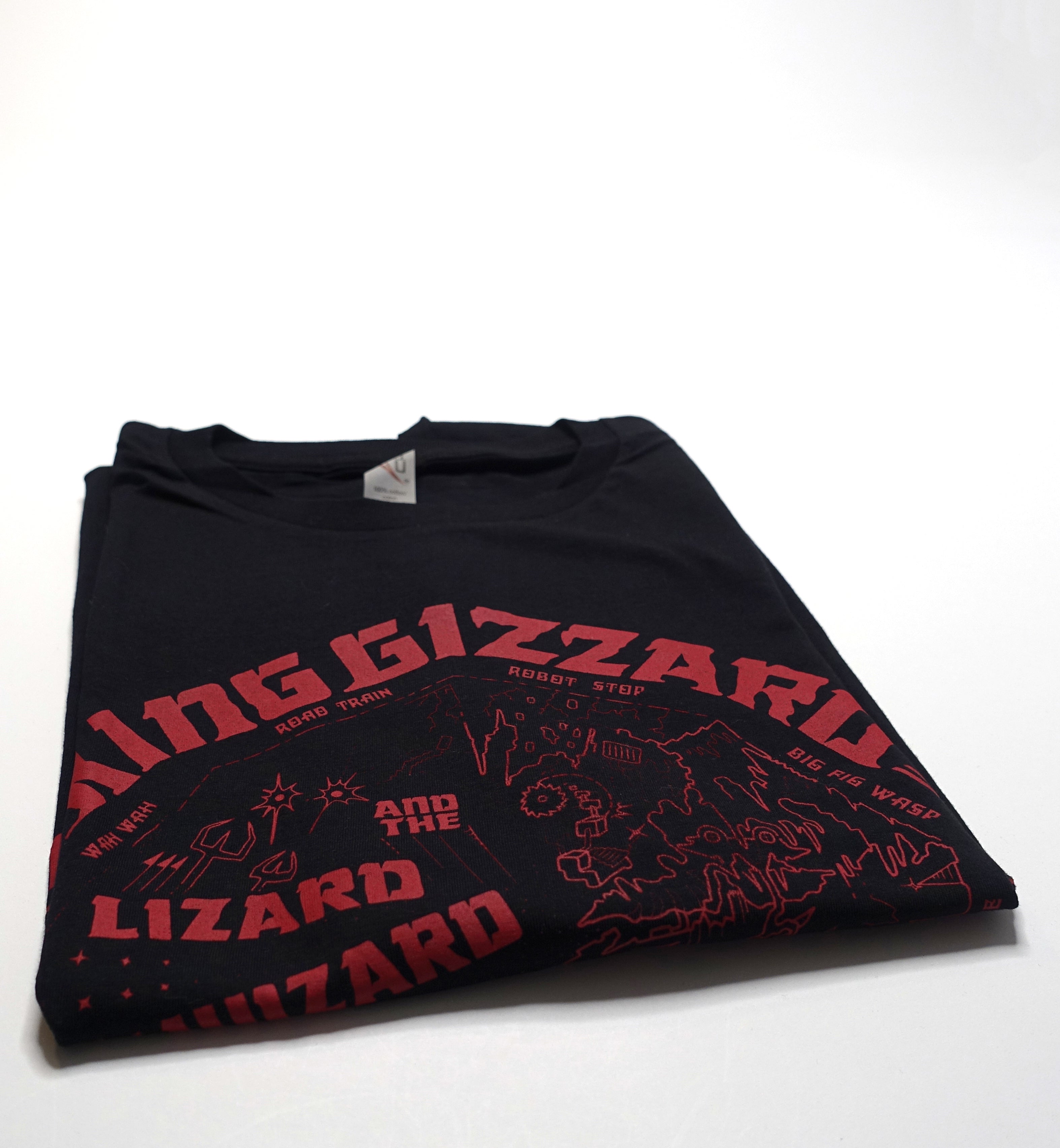 King Gizzard & The Lizazrd Wizard - Nonagon Mono Tour Shirt Size Large (Black)