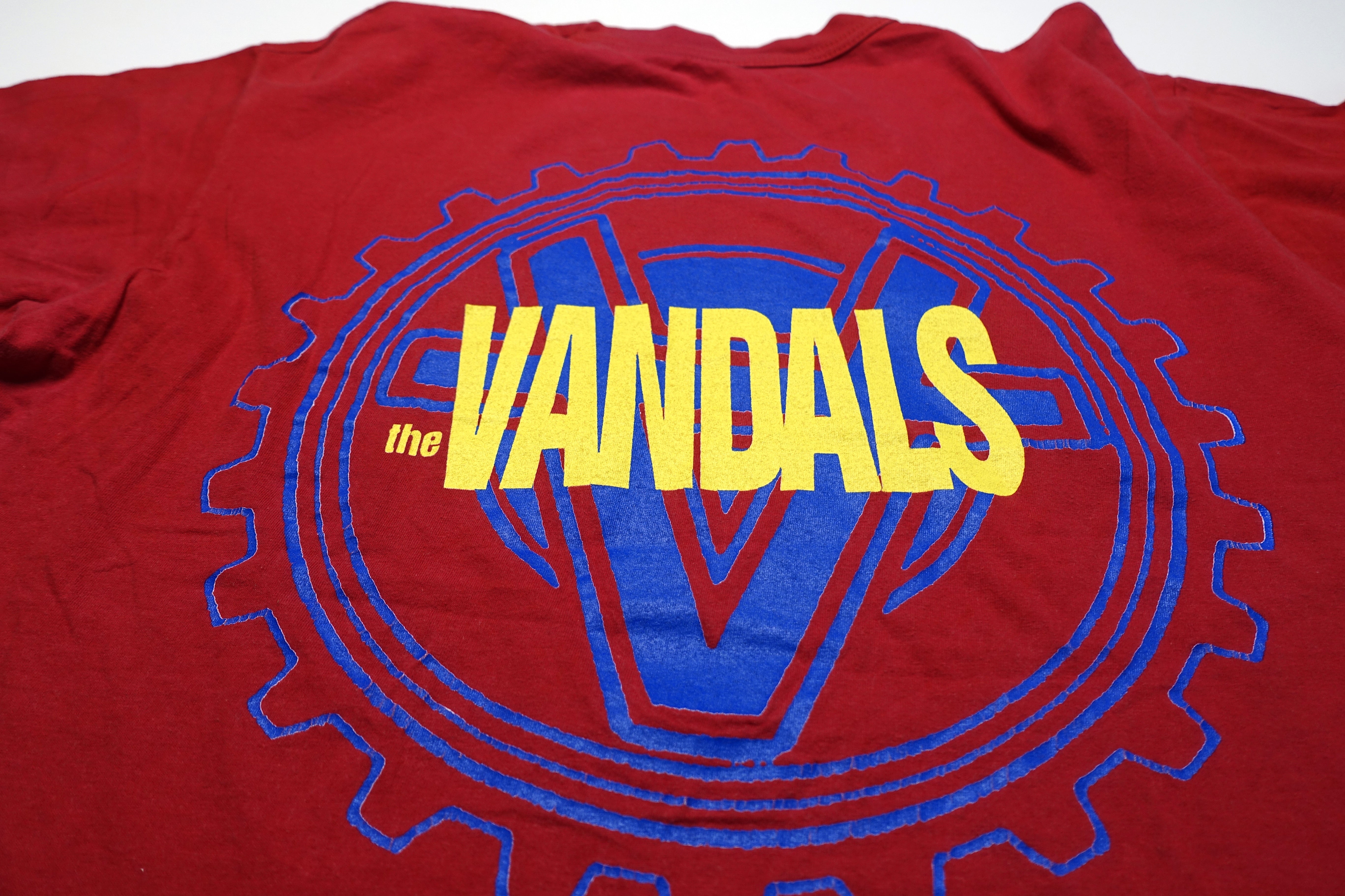 the Vandals - Bar Logo Tour Shirt (Red) Size Large