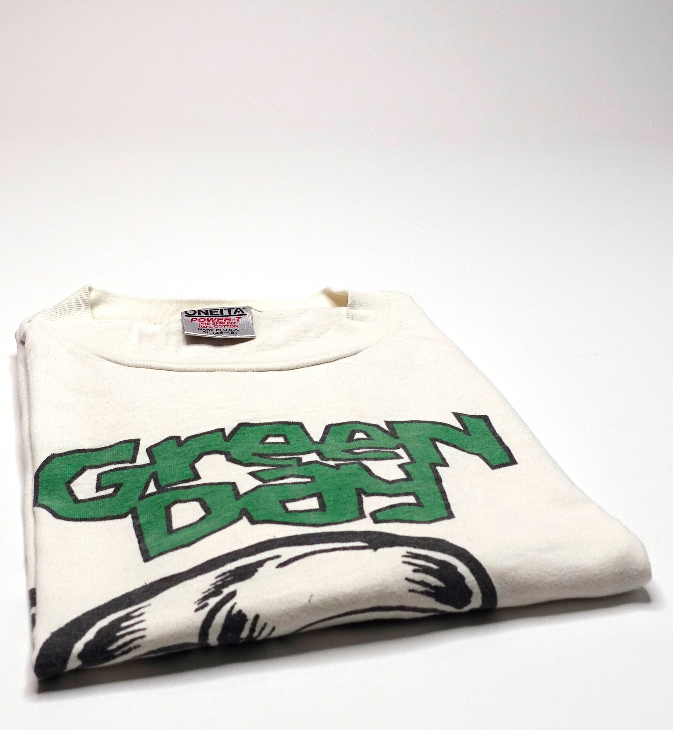 Green Day - Kerplunk Clay Face 1991 Tour Shirt Size XL