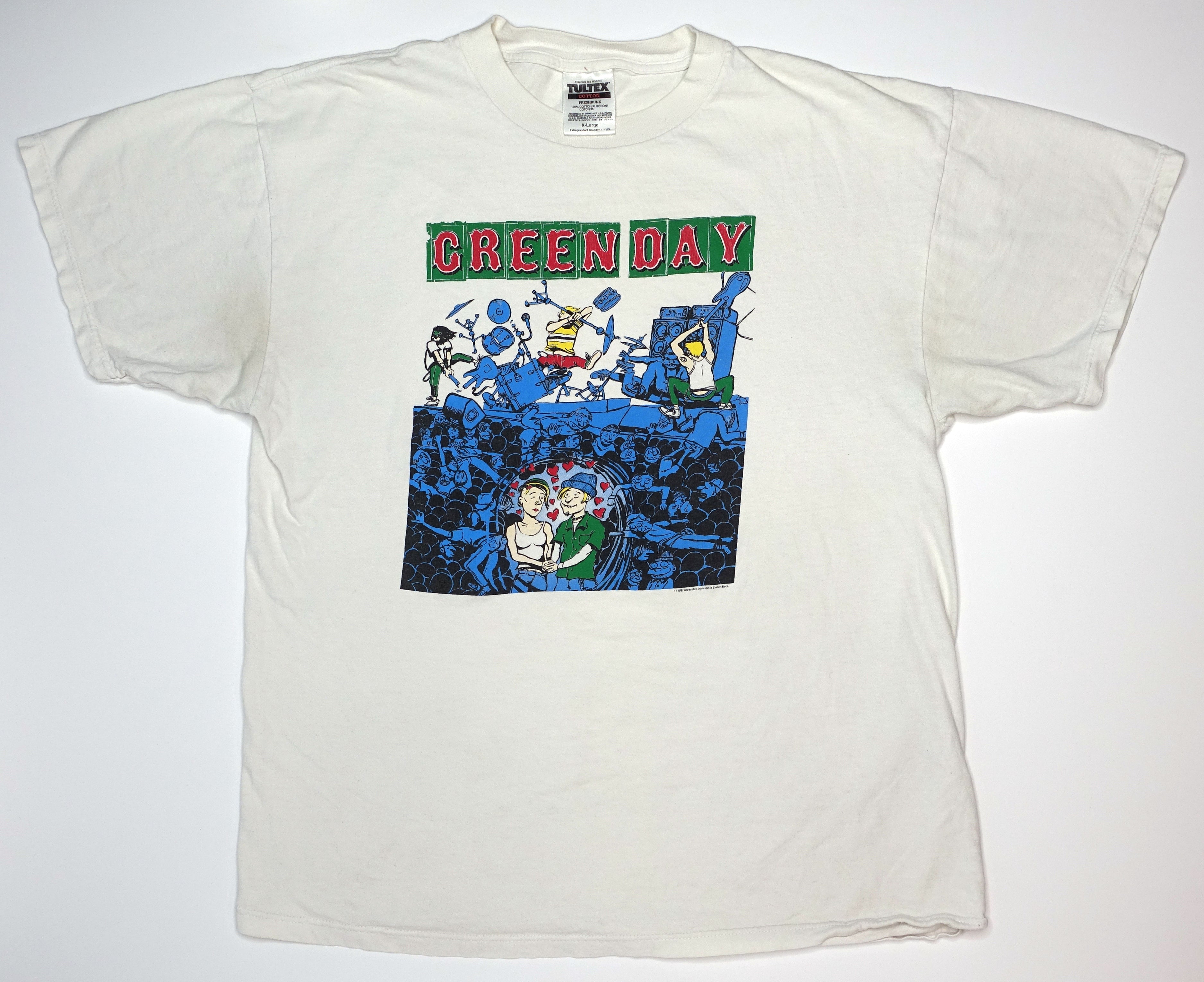 Green Day - Lovers In The Pit / Nimrod 1997 Tour Shirt Size XL