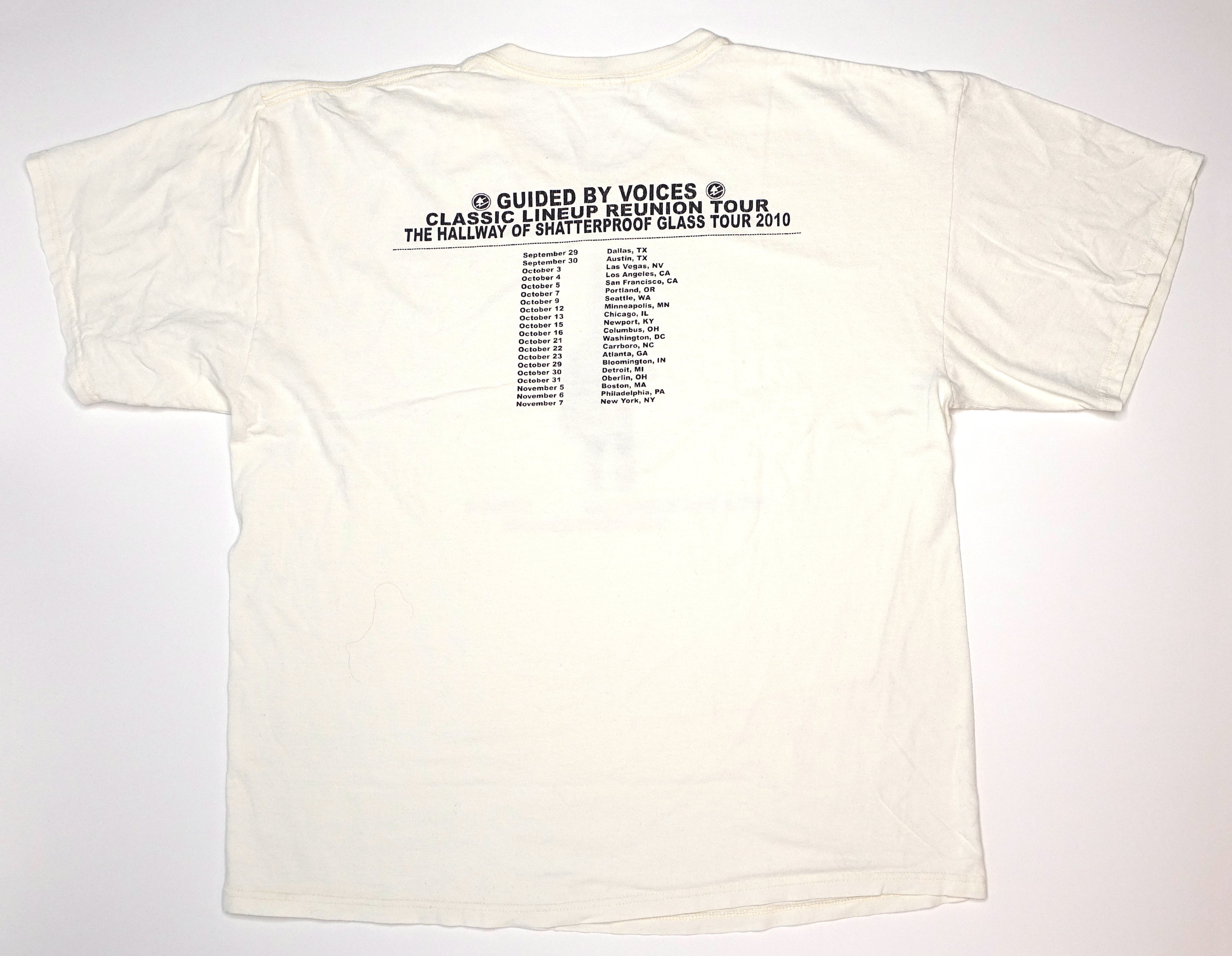 Guided By Voices ‎– Hallway Of Shatterproof Glass 2010 Tour Shirt Size XL