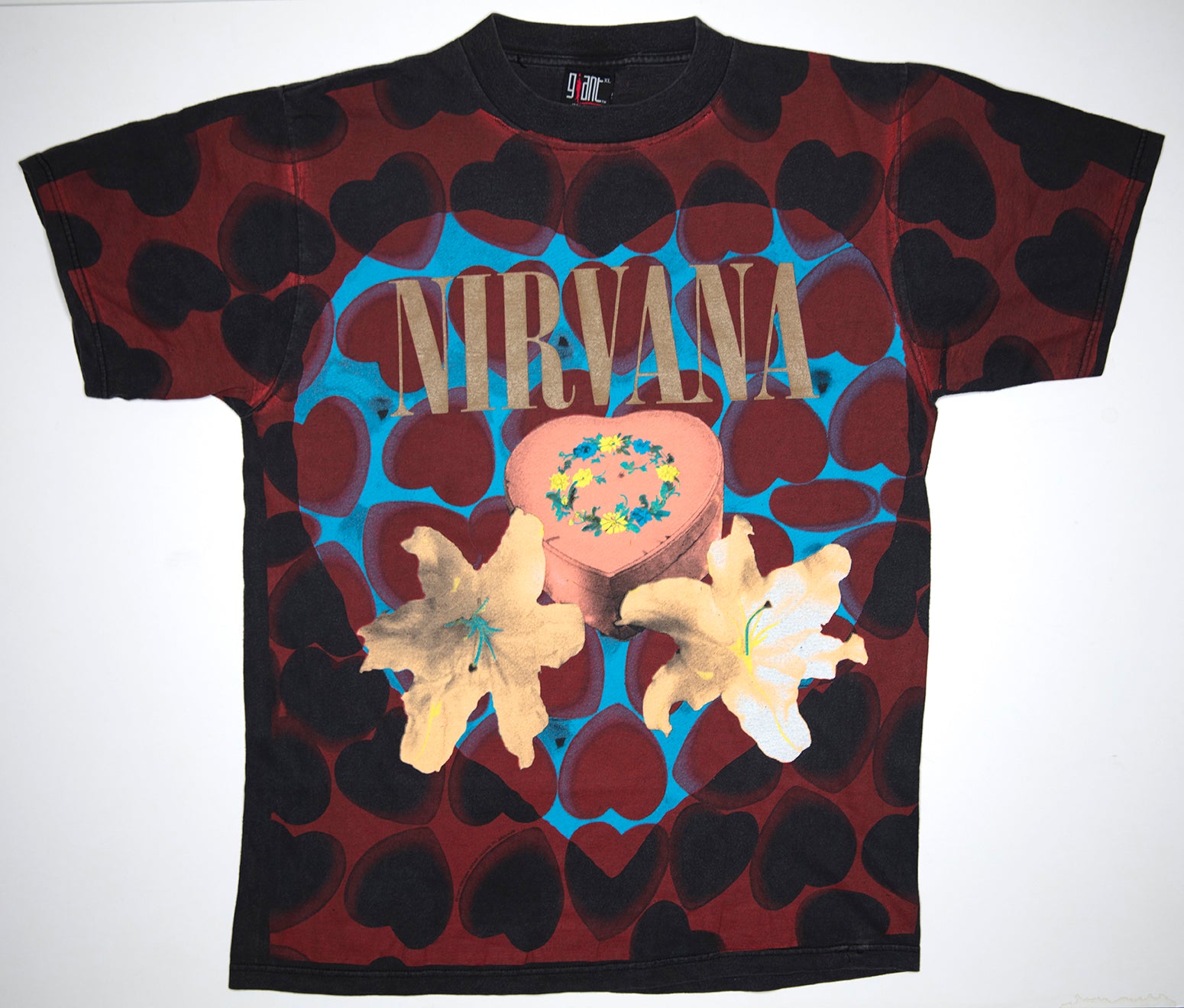 Nirvana - Heart Shaped Box In Utero Tour Shirt Size XL