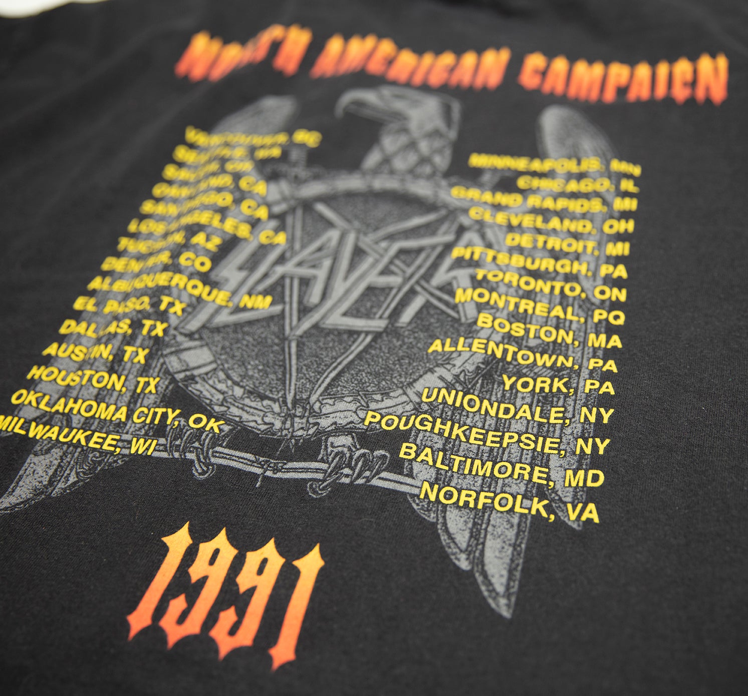 Slayer - Seasons In The Abyss 1991 North American Campaign (2007 Reprint) Tour Size XL