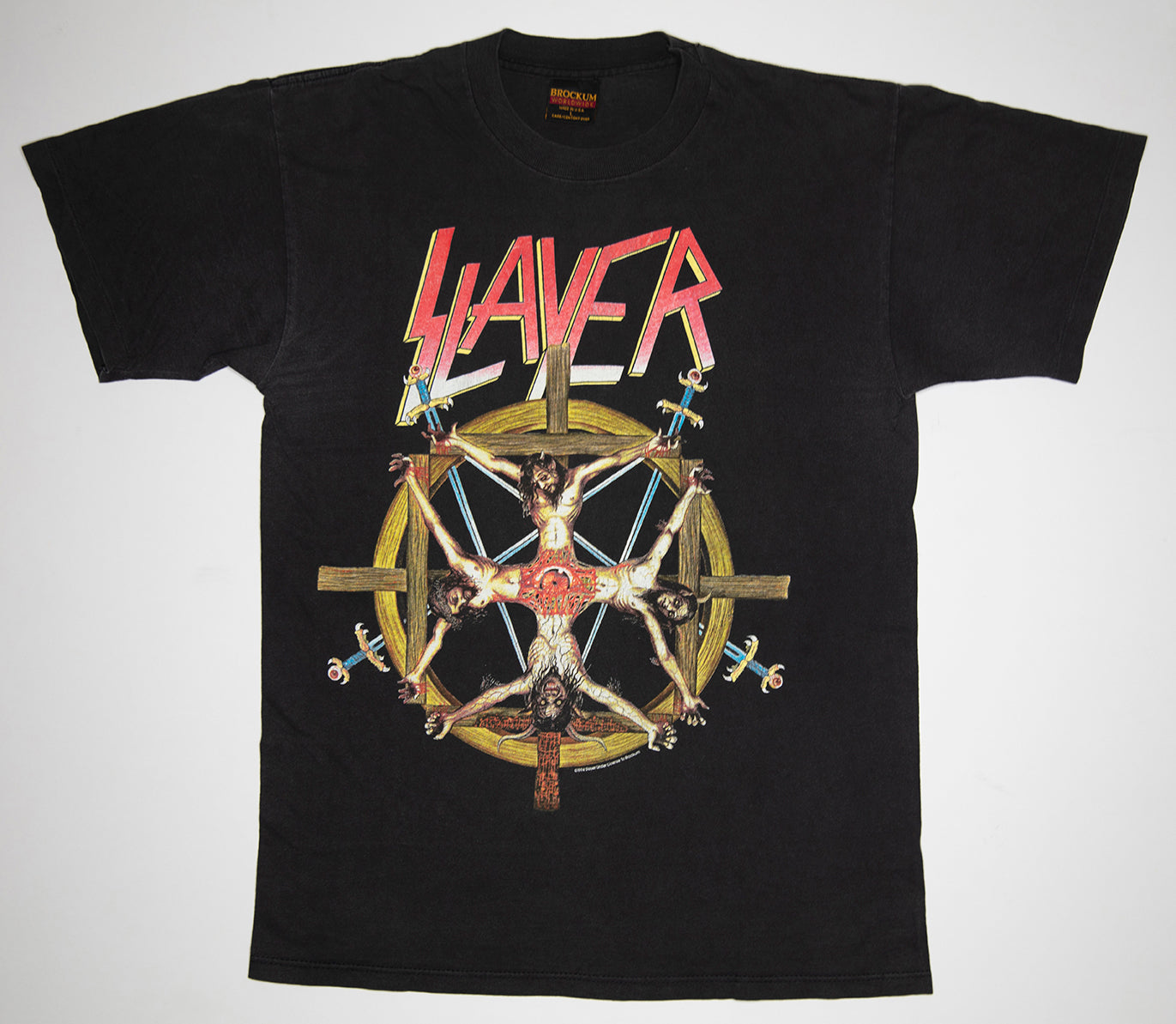 Slayer - Divine Intervention / Circle Of Beliefs World 1994 Tour Shirt Size Large