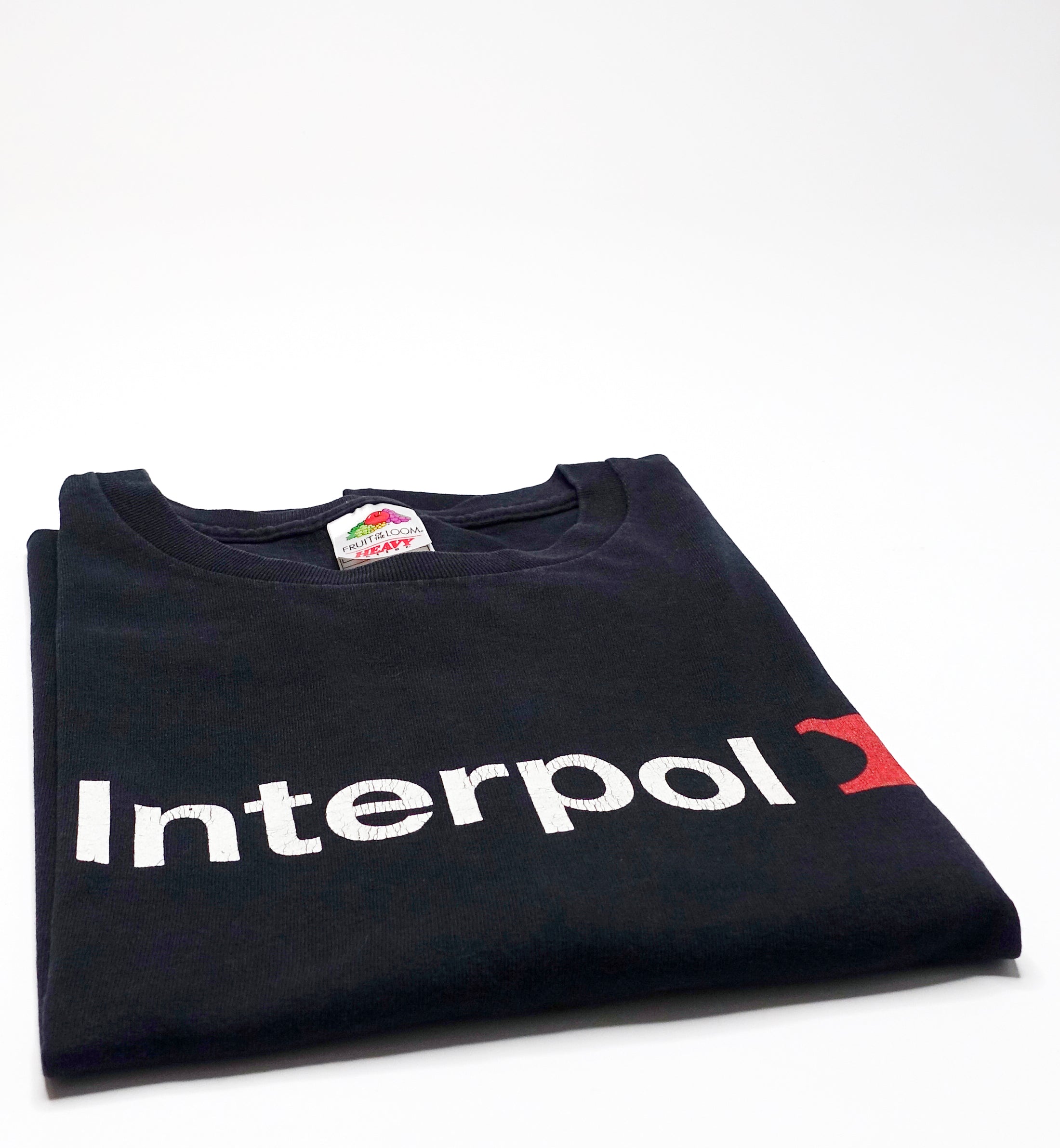 Interpol ‎– Turn On The Bright Lights 2002 Tour Shirt Size Large