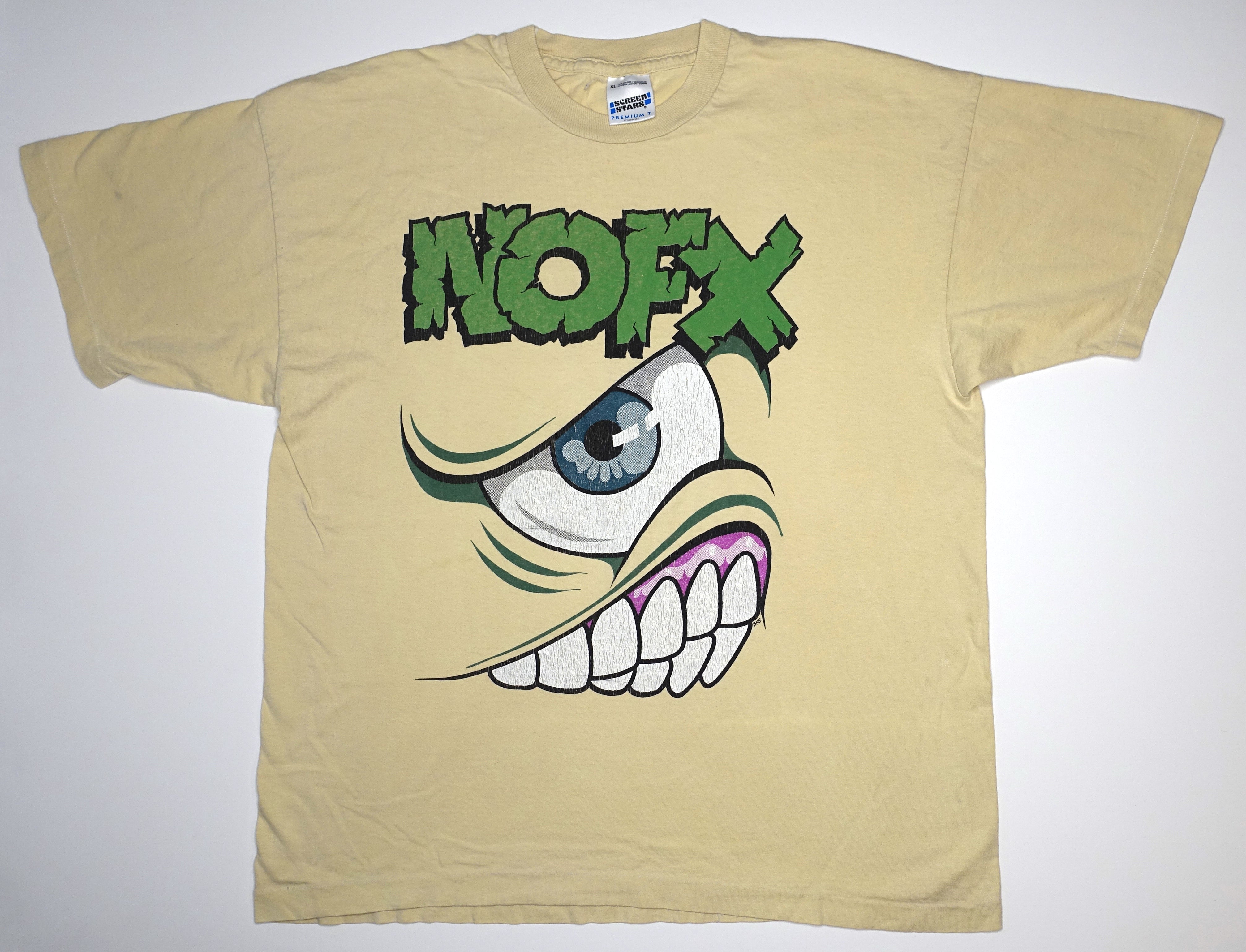 NOFX - Mons◦Tour Punk In Drublic Tour Shirt Size XL (Tan)