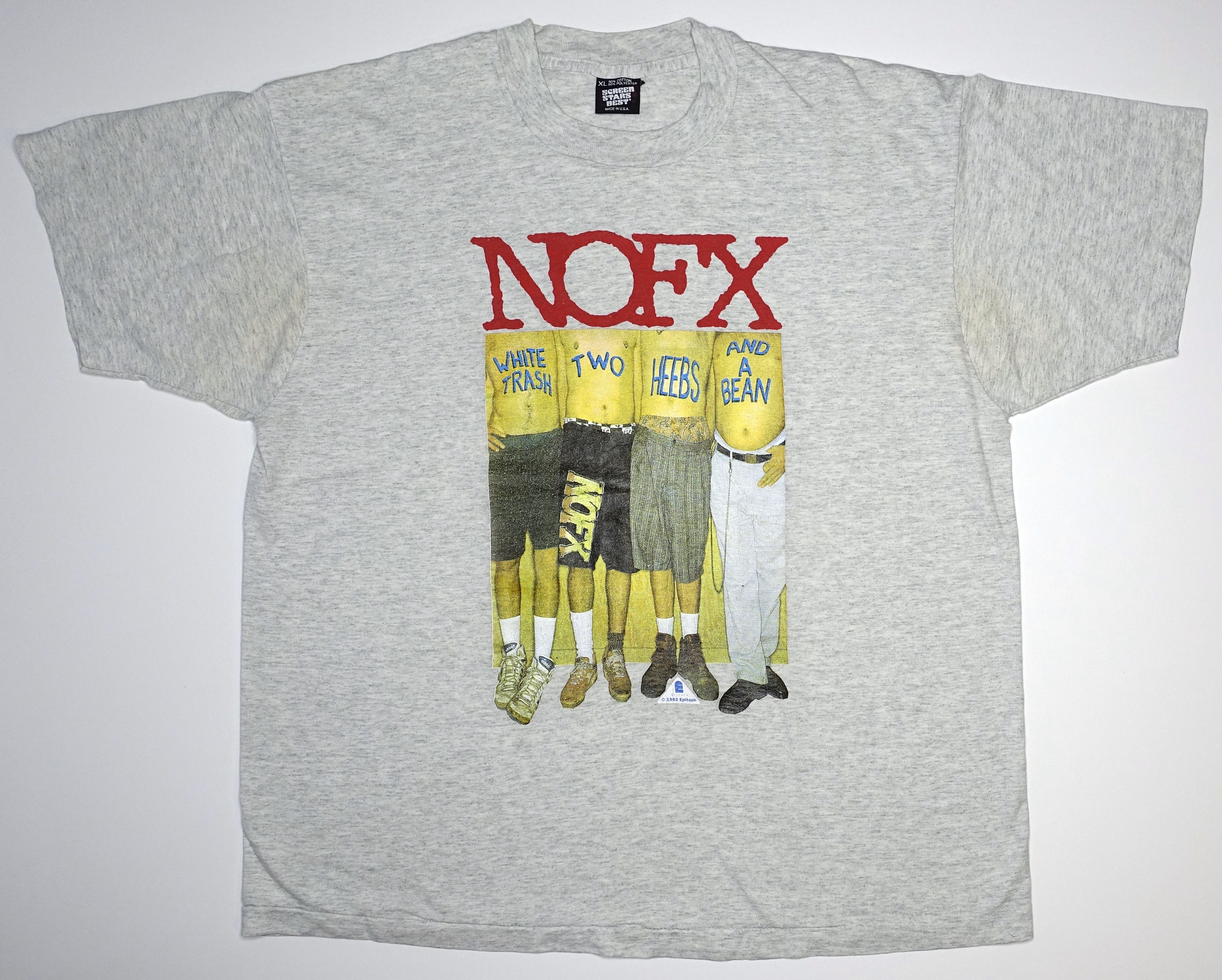 NOFX - White Trash, Two Heebs and A Bean 1992 Tour Shirt Size XL