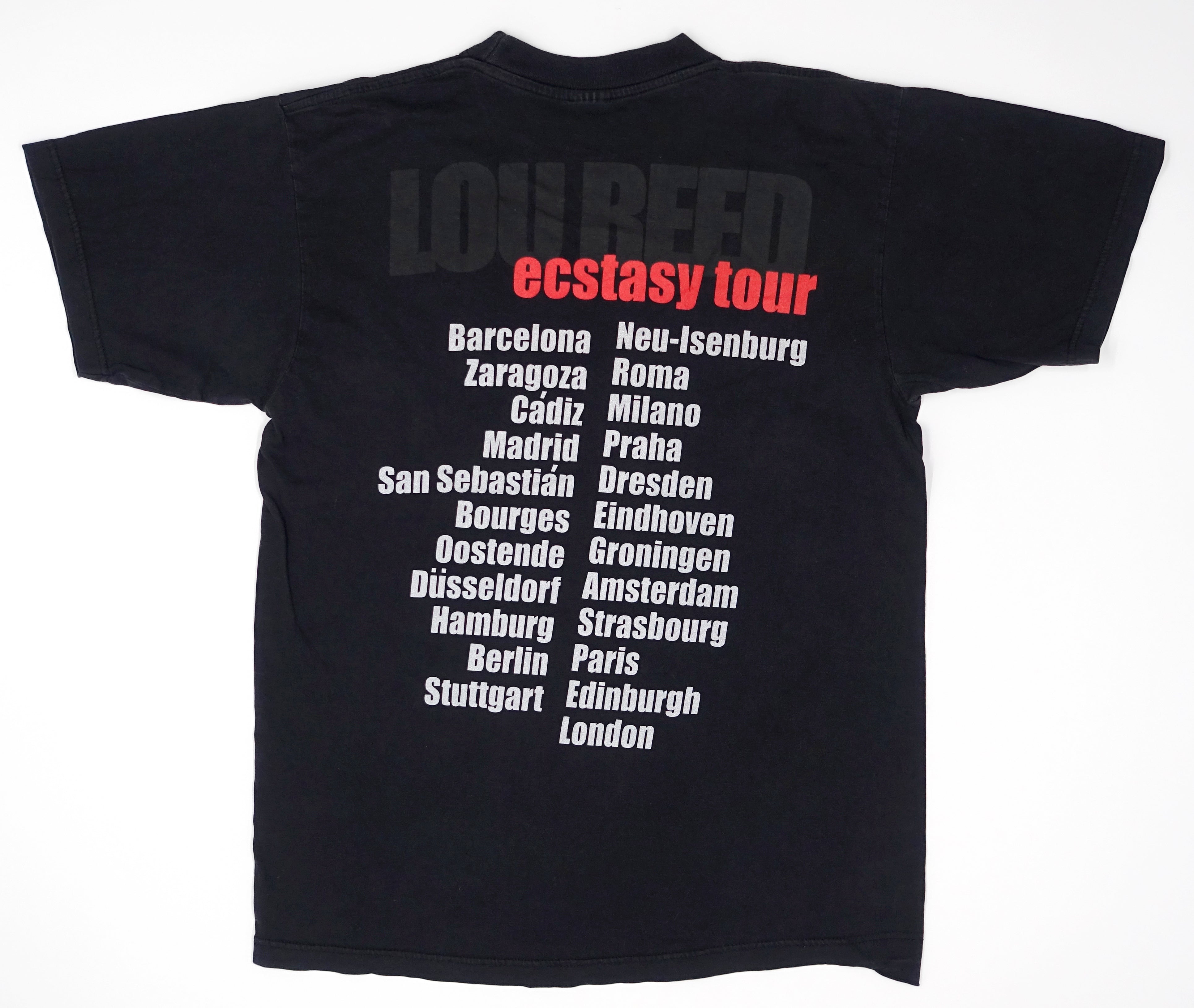 Lou Reed - Ecstasy 2000 European Tour Shirt Size Large