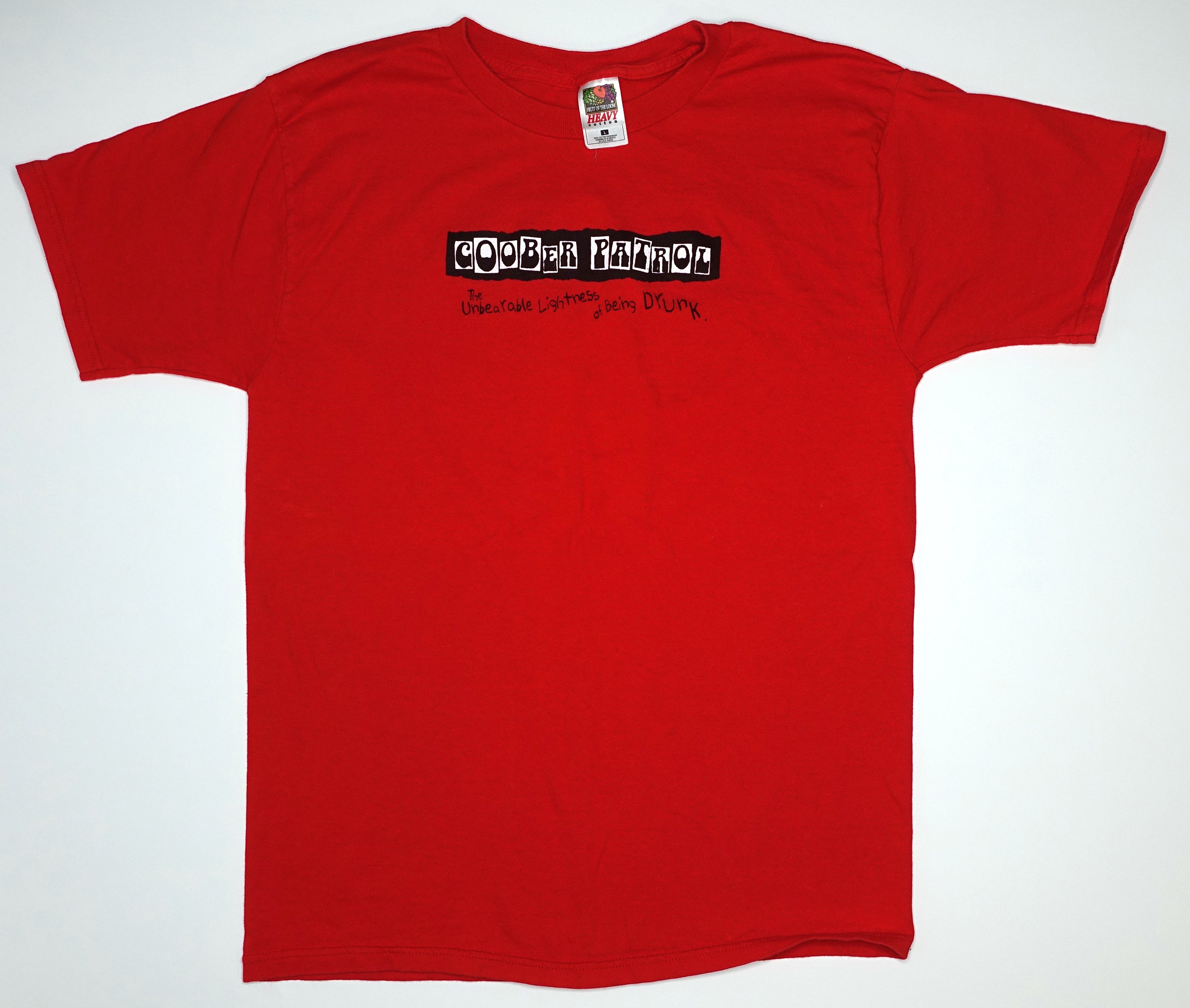 Goober Patrol ‎– The Unbearable Lightness Of Being Drunk 1998 Tour Shirt Size Large