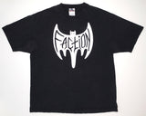 the Faction ‎– Faction Bat 90's Black Shirt Size XL