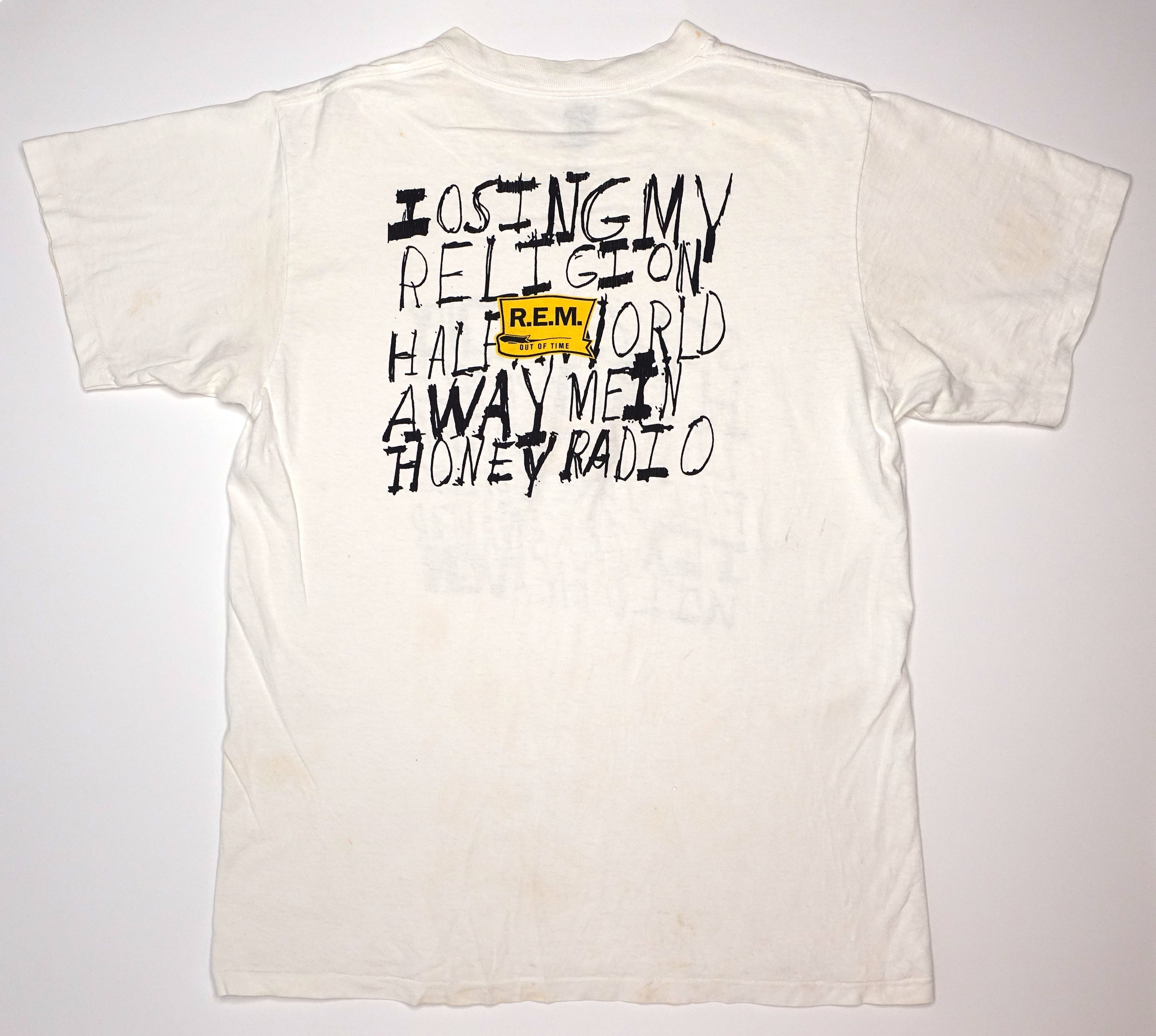 R.E.M. ‎– Out Of Time 1991 Tour Shirt Size Large