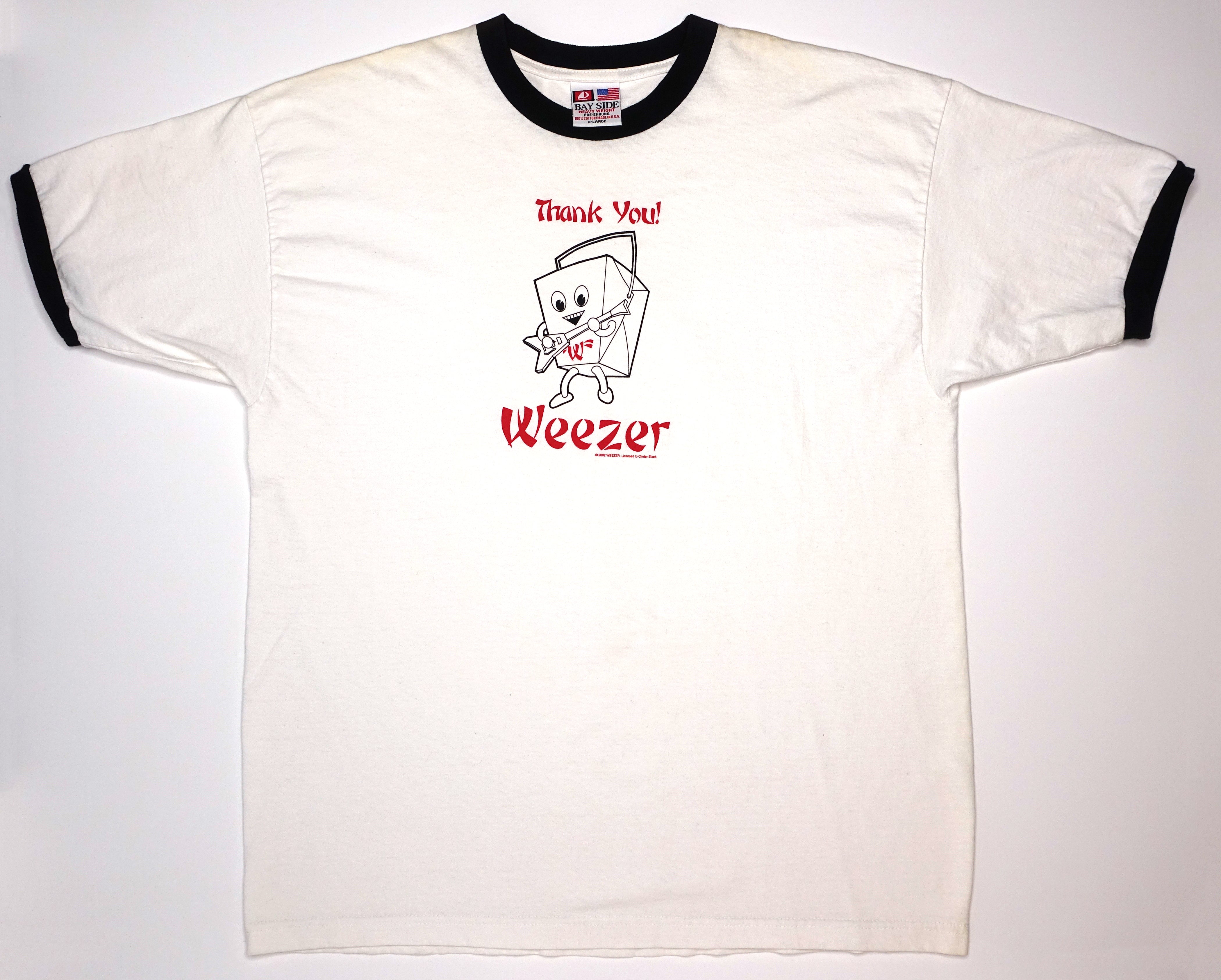Weezer - Take Out / Thank You Tour 2002 Shirt Size XL