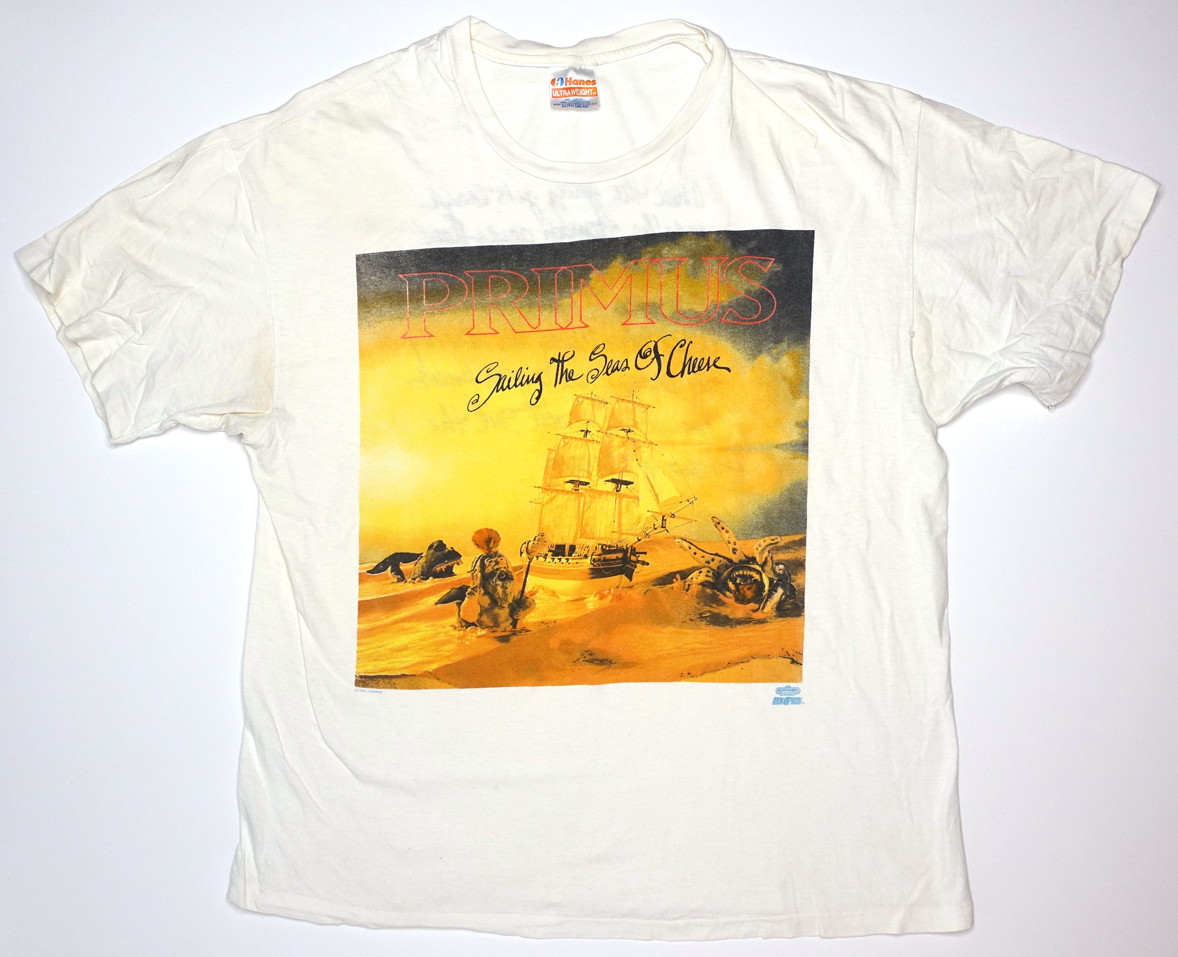 Primus - Sailing the Seas Of Cheese 1991 Tour Shirt Size XL