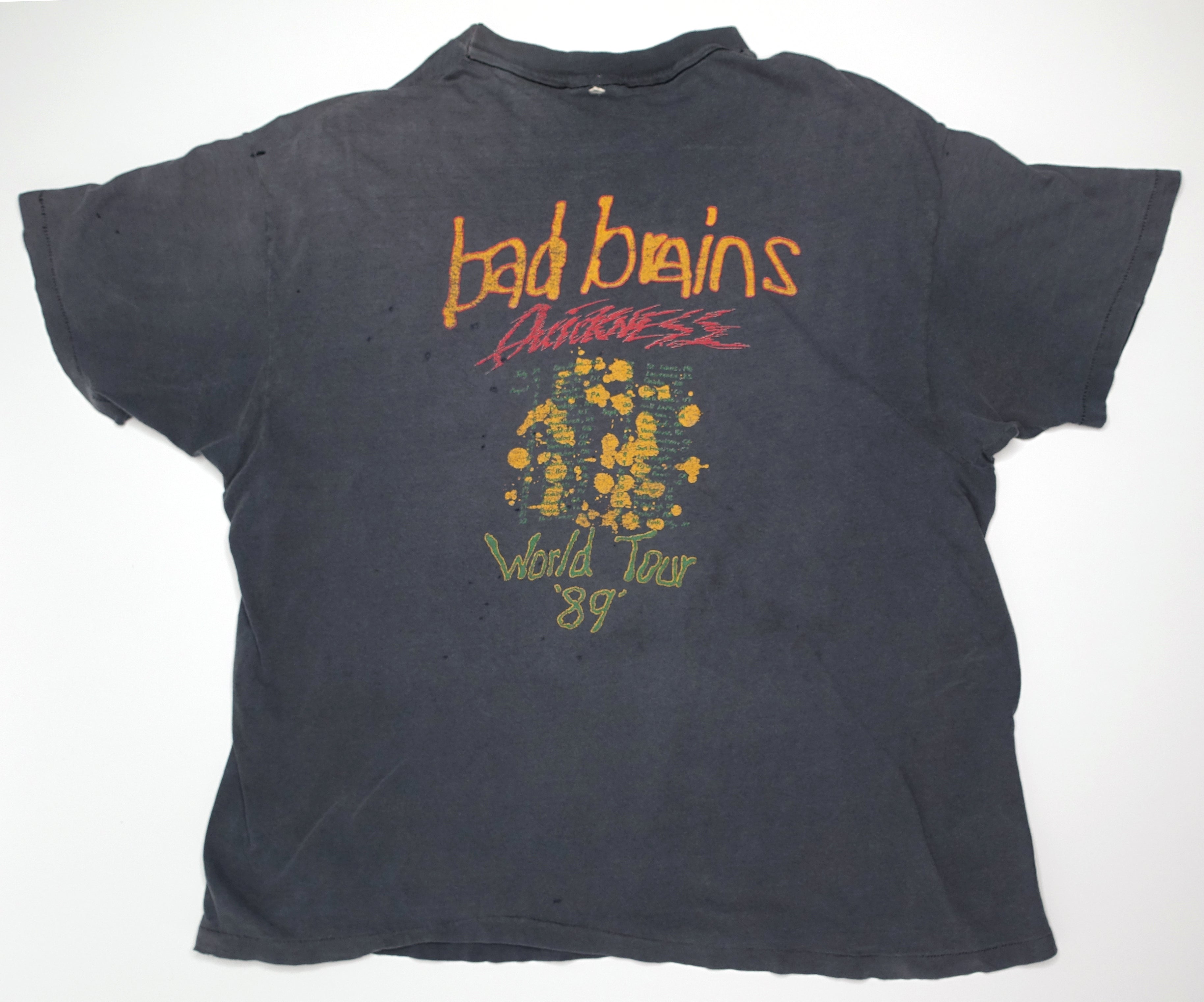 BAD BRAINS 89 WORLD TOUR T シャツ オフィシャル - bmplast.pe
