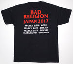Bad Religion - Japan March 2017 Tour Shirt Size Large