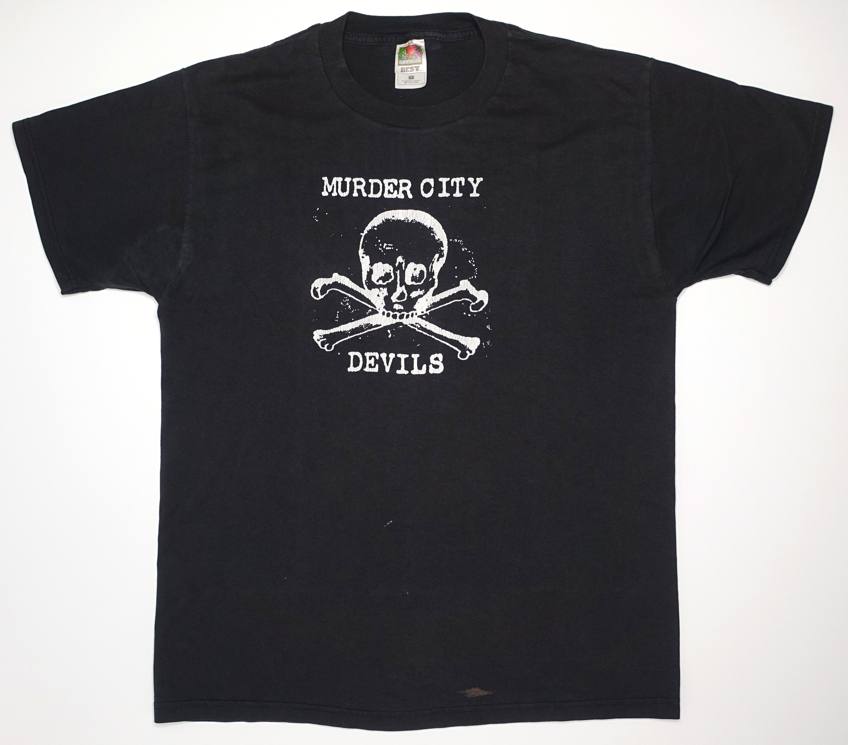 Murder City Devils ‎– Dancehall Music Skull And Cross Bones Black Shirt Size Large
