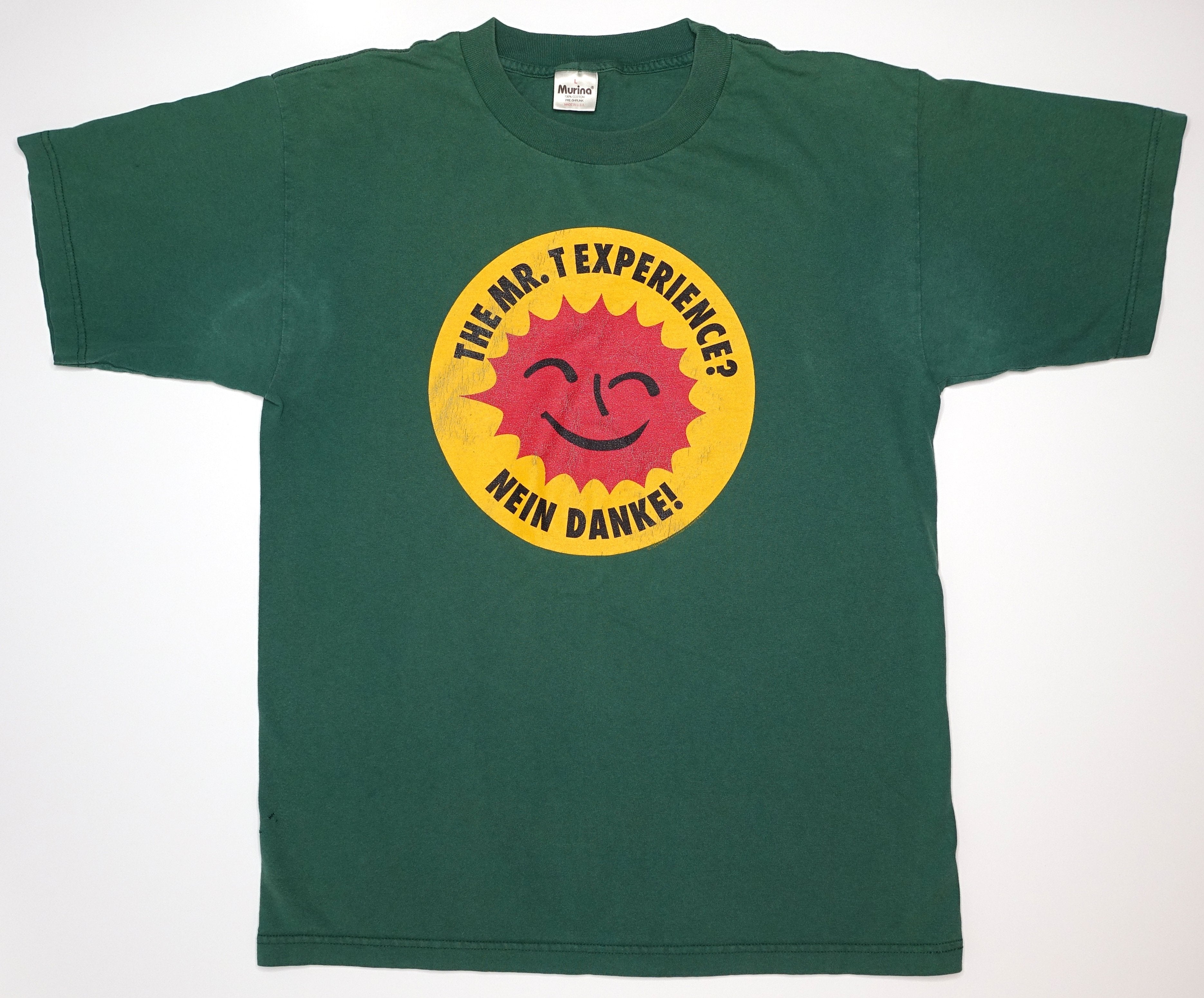Mr. T Experience ‎– Nein Danke! / Our Bodies Our Selves Tour 90's GREEN Shirt Size Large