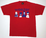 Weezer - Cartoon Band 2000 Tour Shirt Size Large