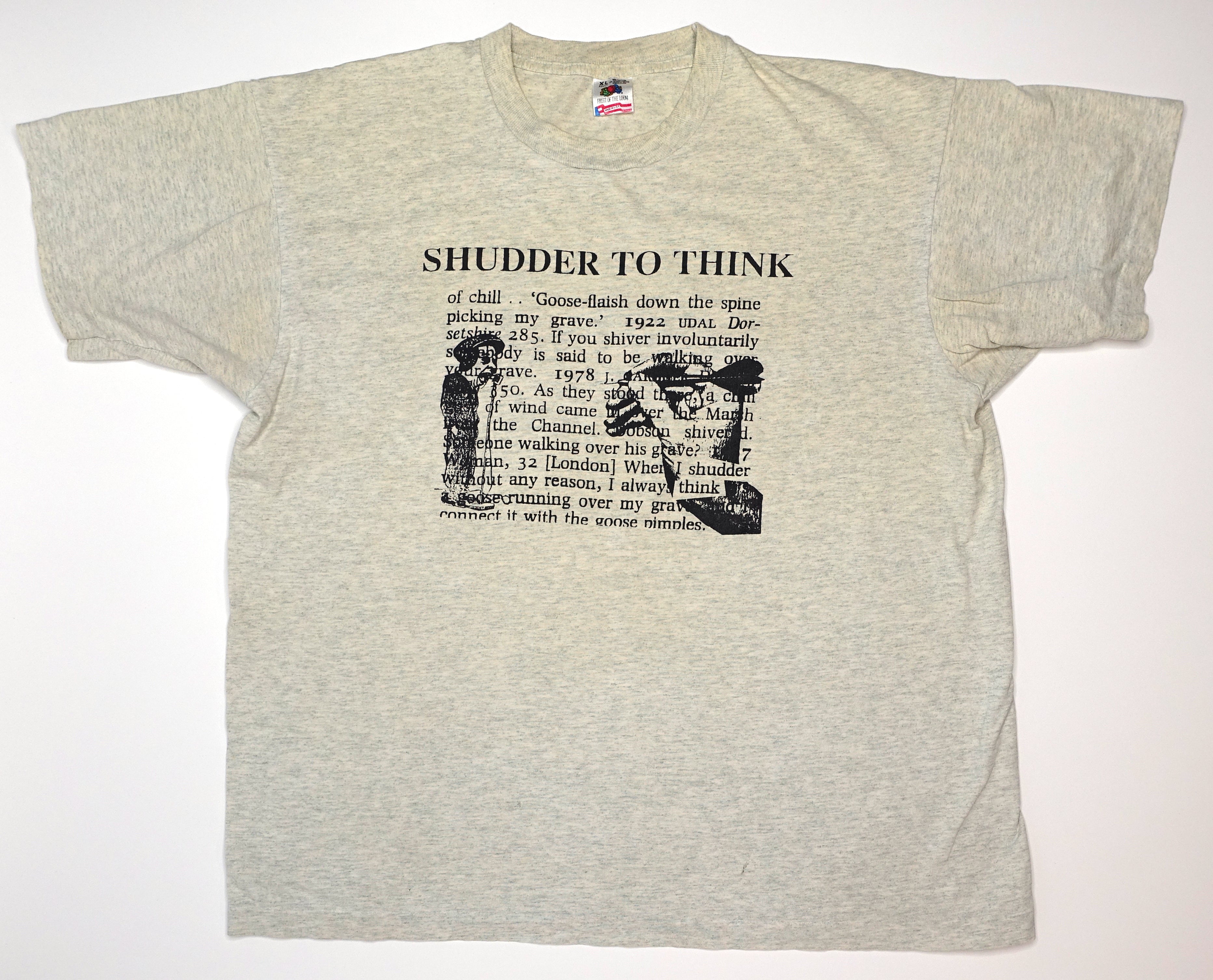 Shudder To Think - Dart Thrower 90's Grey Tour Shirt Size XL