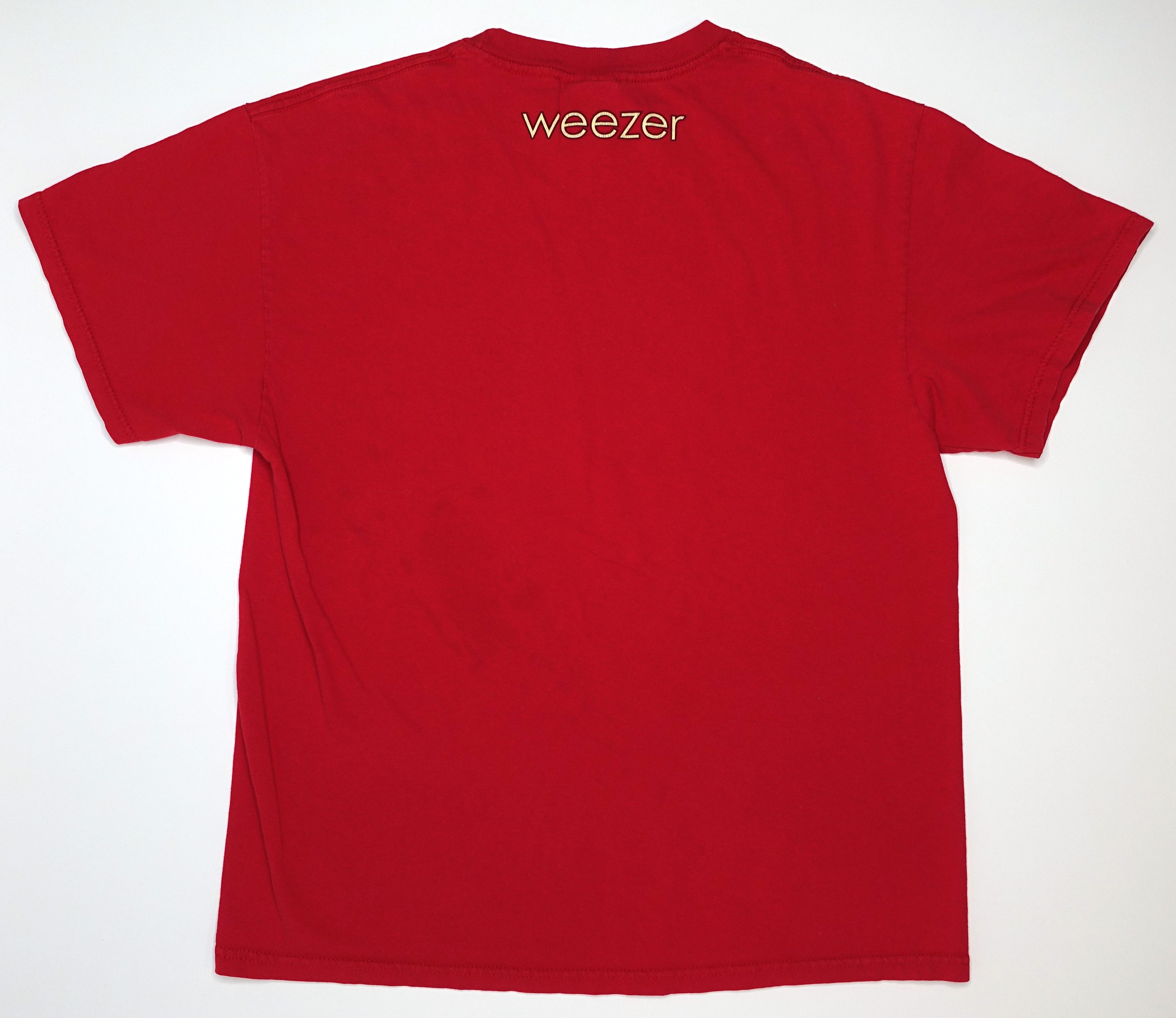 Weezer - Cartoon Asian Kids Red Album 2008 Tour Shirt Size Large