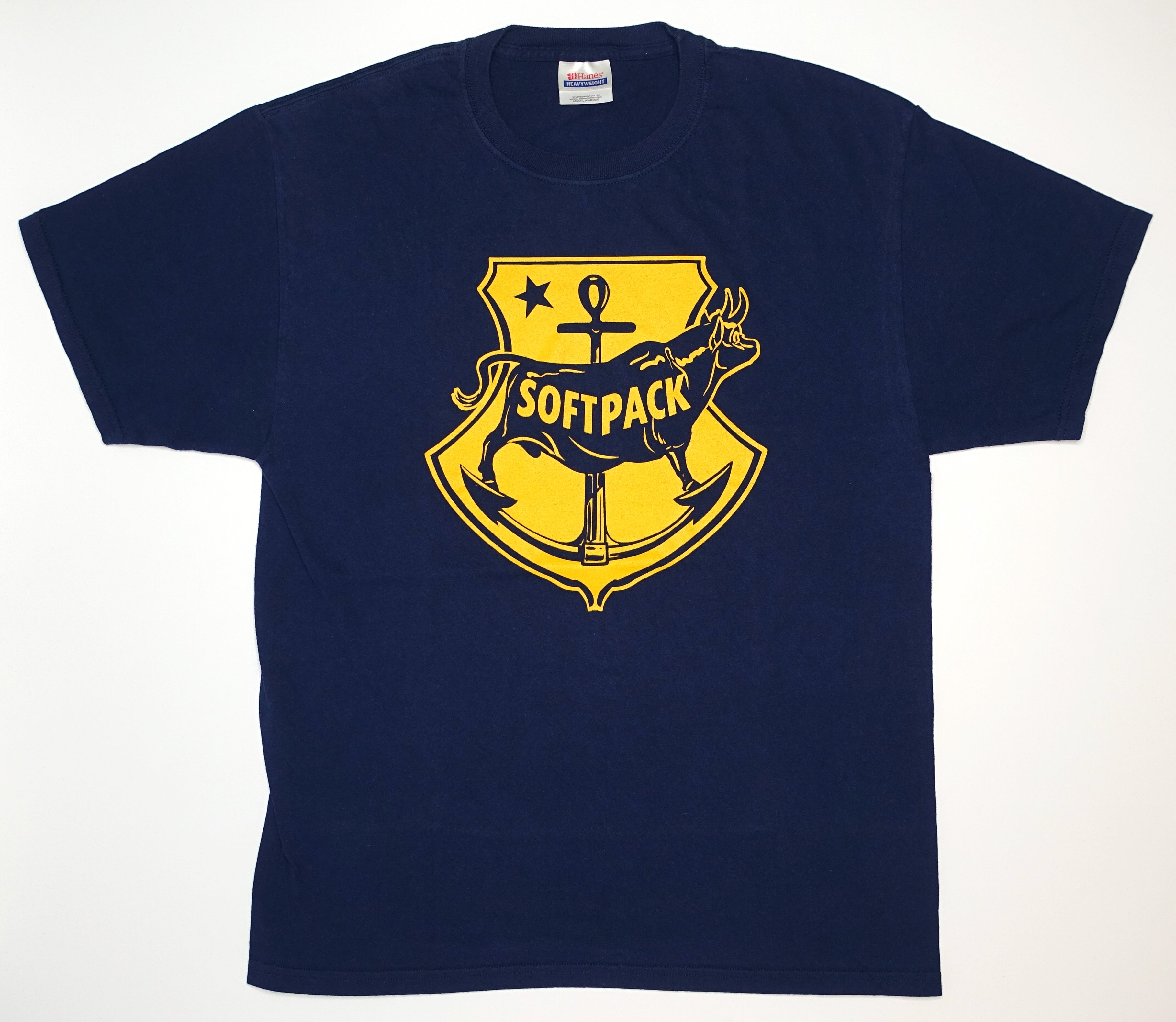 Soft Pack ‎– Cow Anchor Logo 2010 Navy Tour Shirt Size Large
