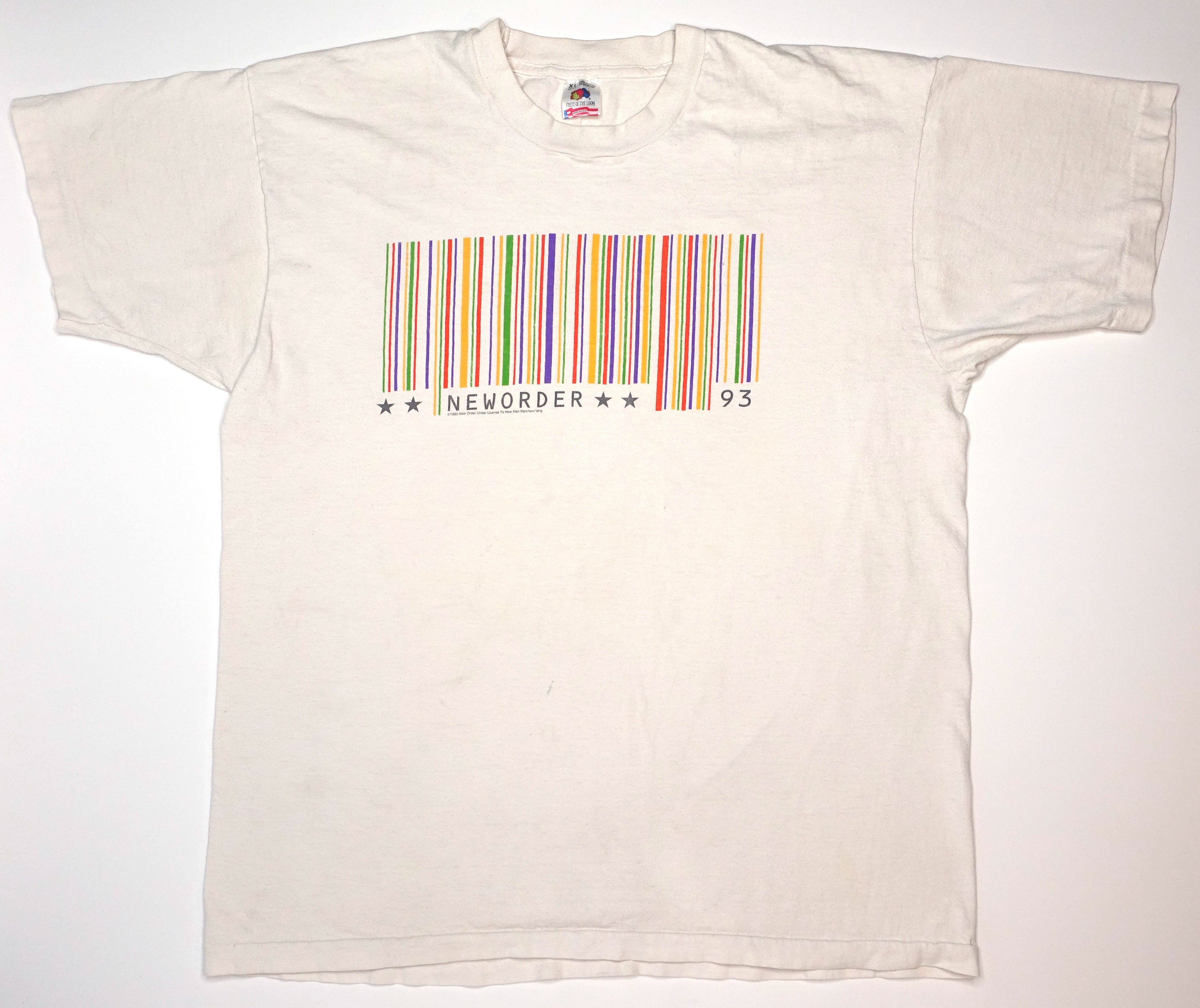 New Order - Republic Barcode 1993 US Tour Shirt Size XL