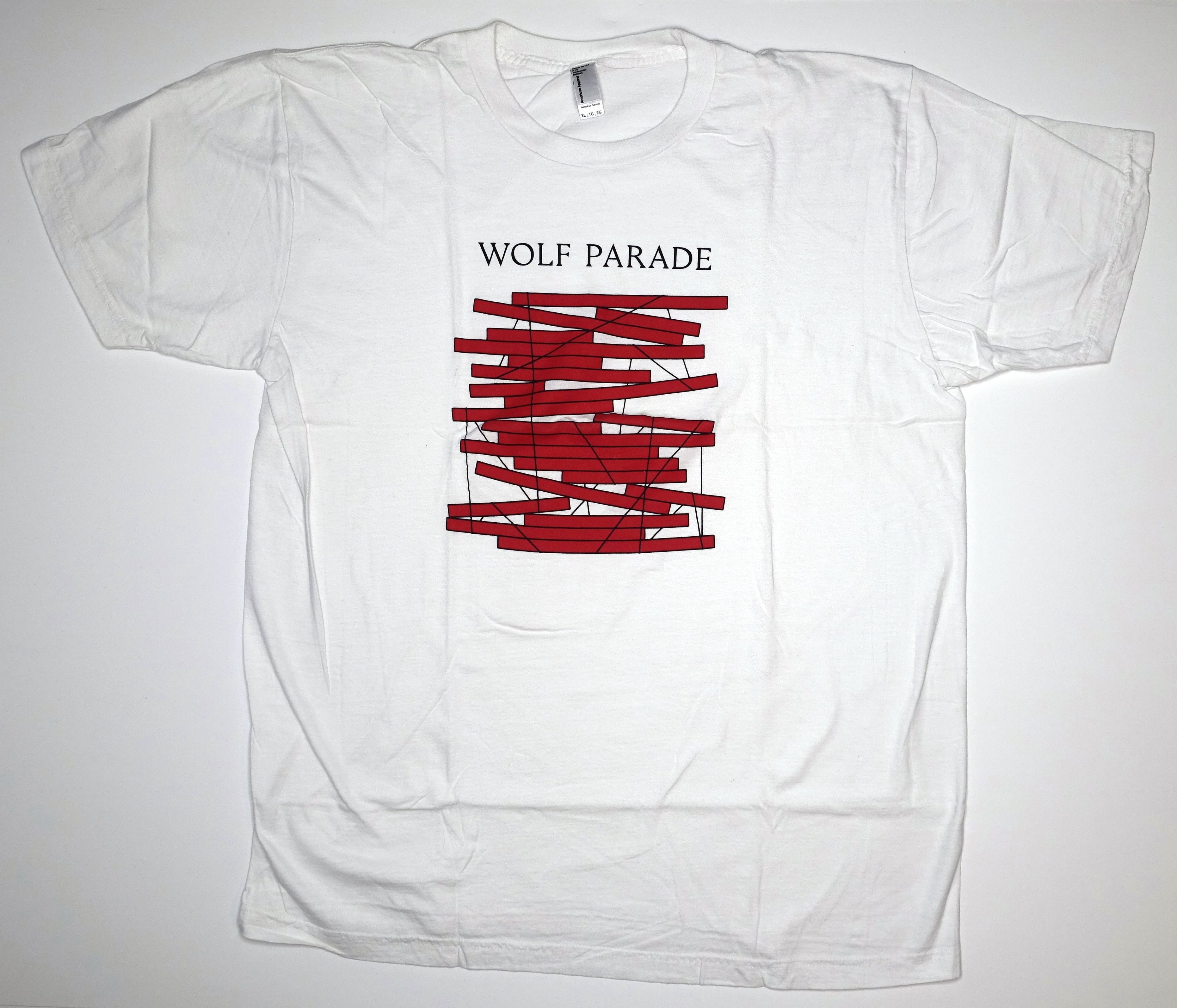 Wolf Parade - Stacked Bars 2017 Tour Shirt Size XL