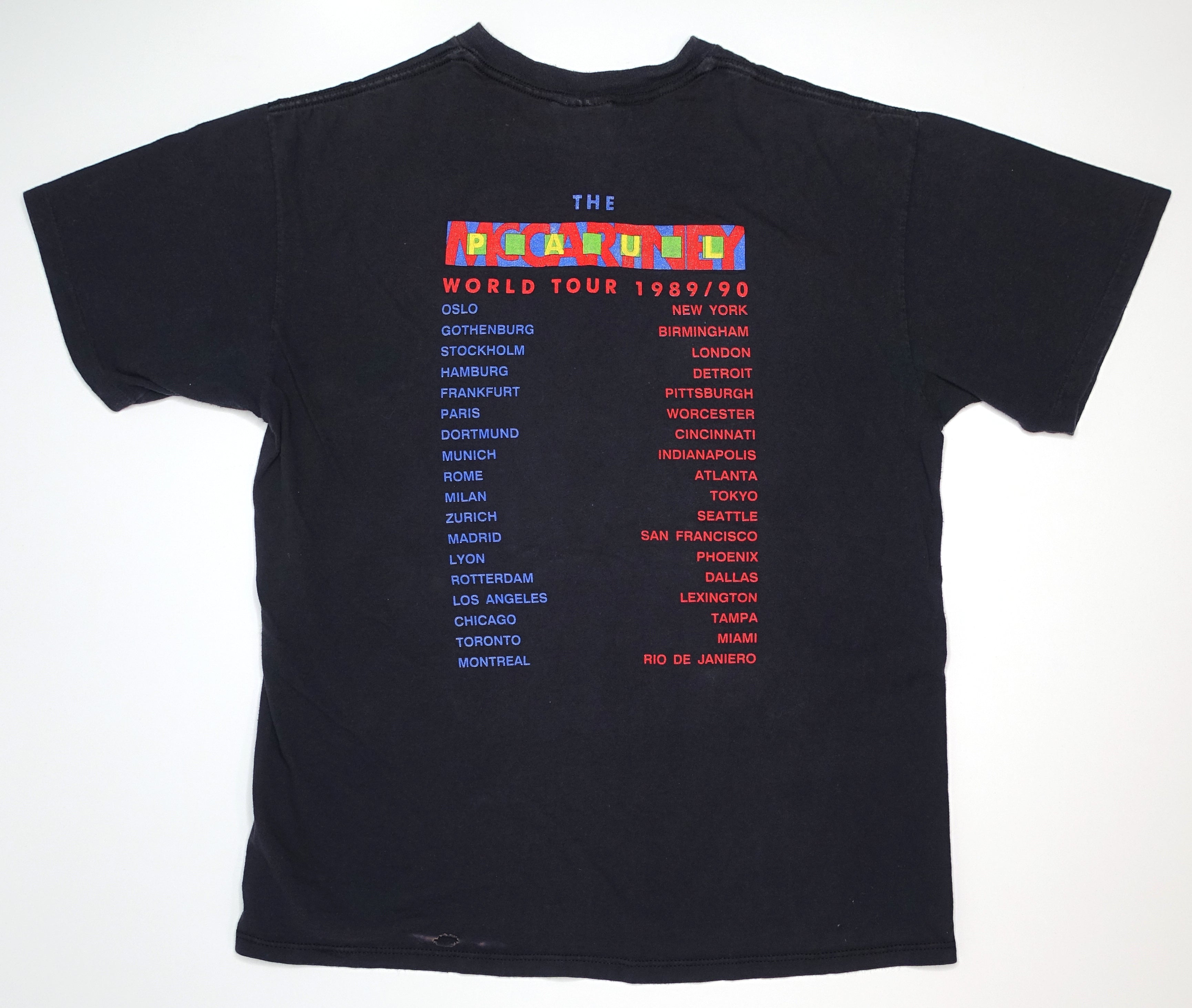 Paul McCartney ‎– 1989/1990 World Tour Shirt Size XL