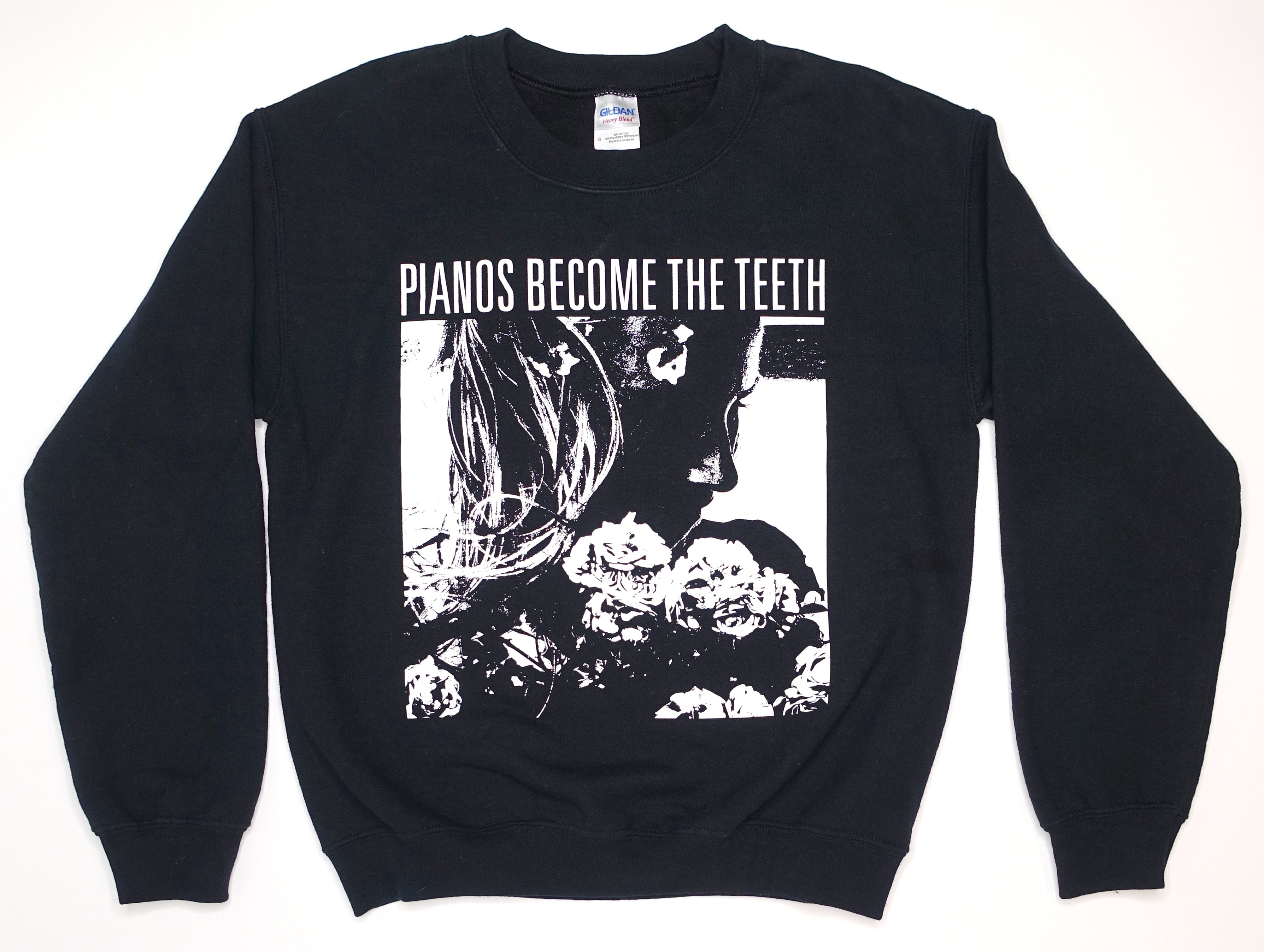 Pianos Become The Teeth - Girl With Flower Tour Sweat Shirt Size Small