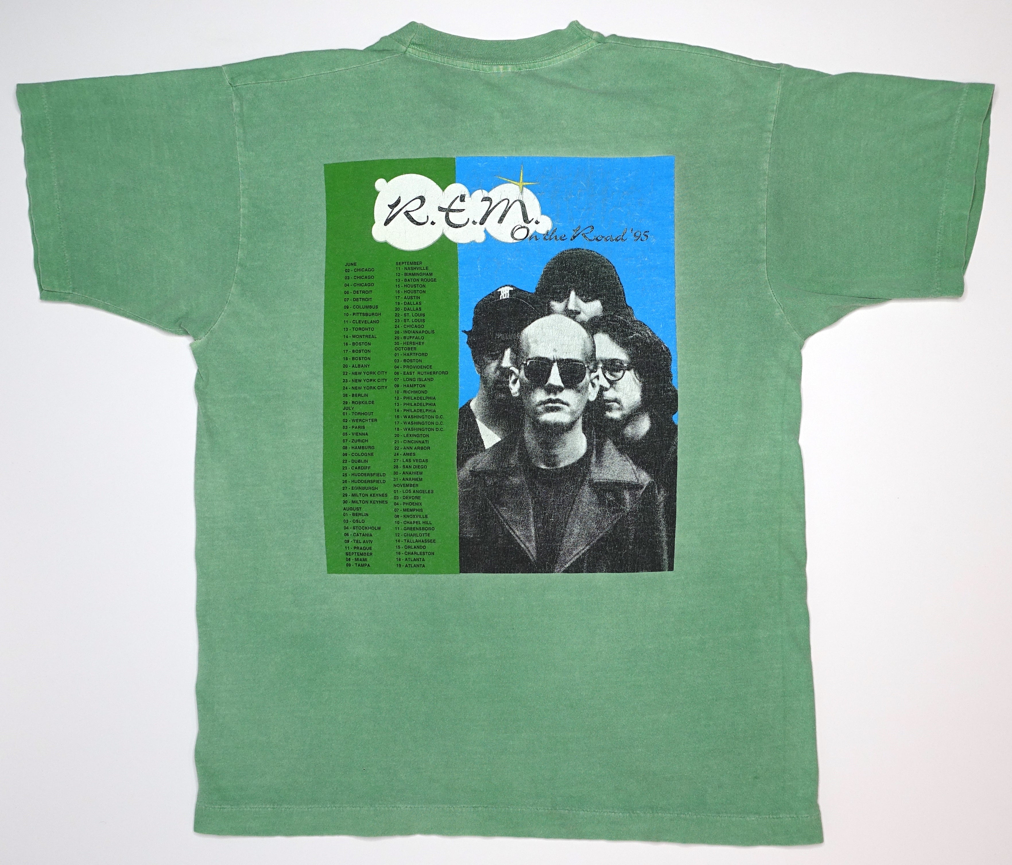 R.E.M. – New Sights, New Noise 1995 World Tour Shirt Size XL