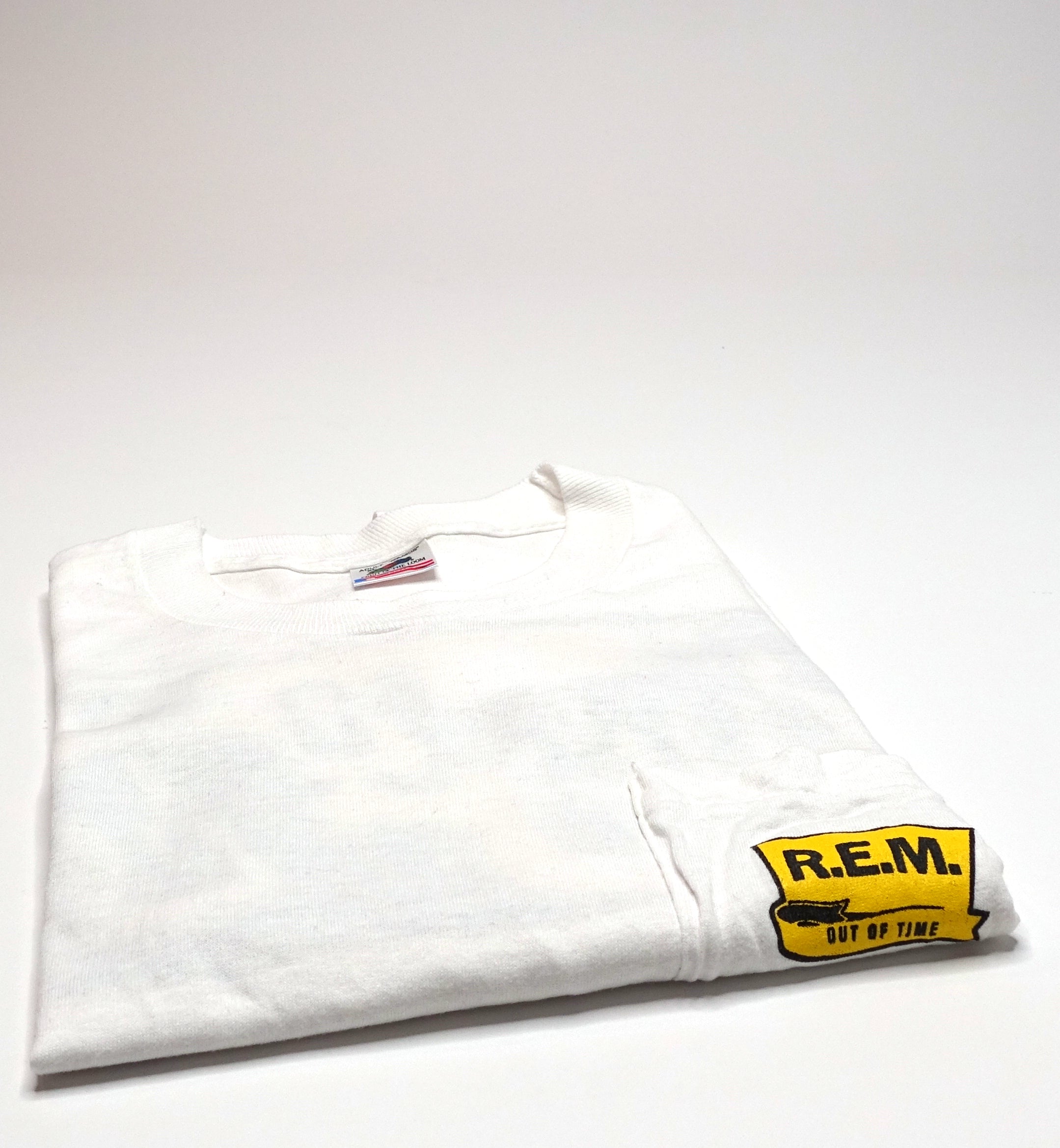 R.E.M. – Out Of Time 1991 Pocket Tour Shirt Size XL