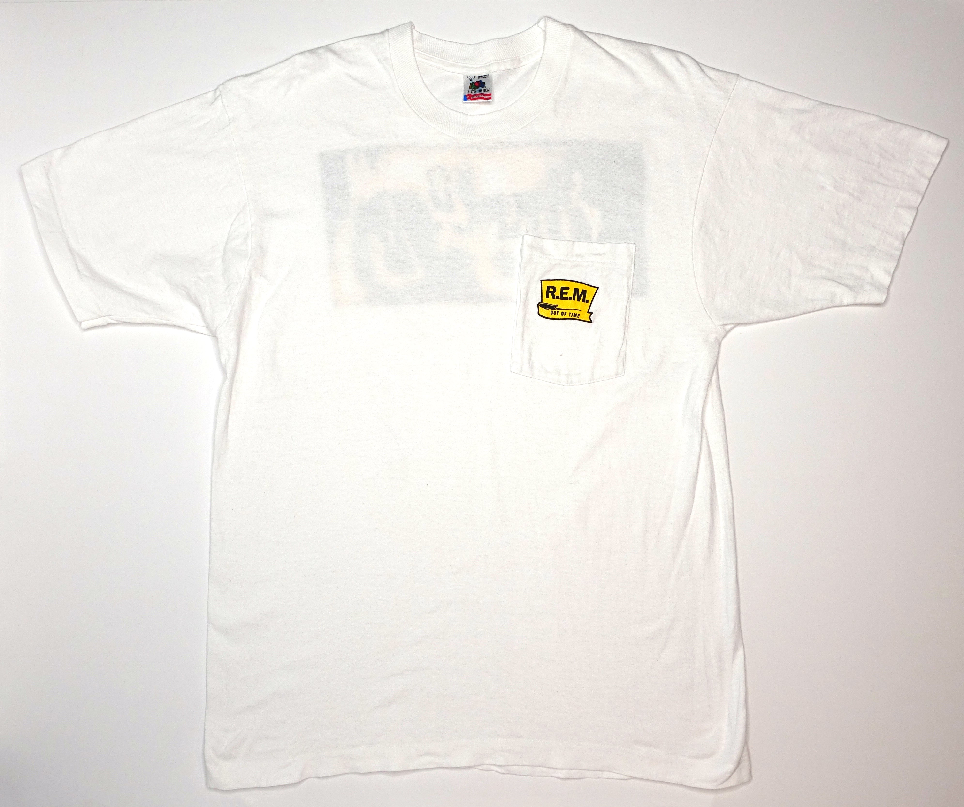 R.E.M. – Out Of Time 1991 Pocket Tour Shirt Size XL