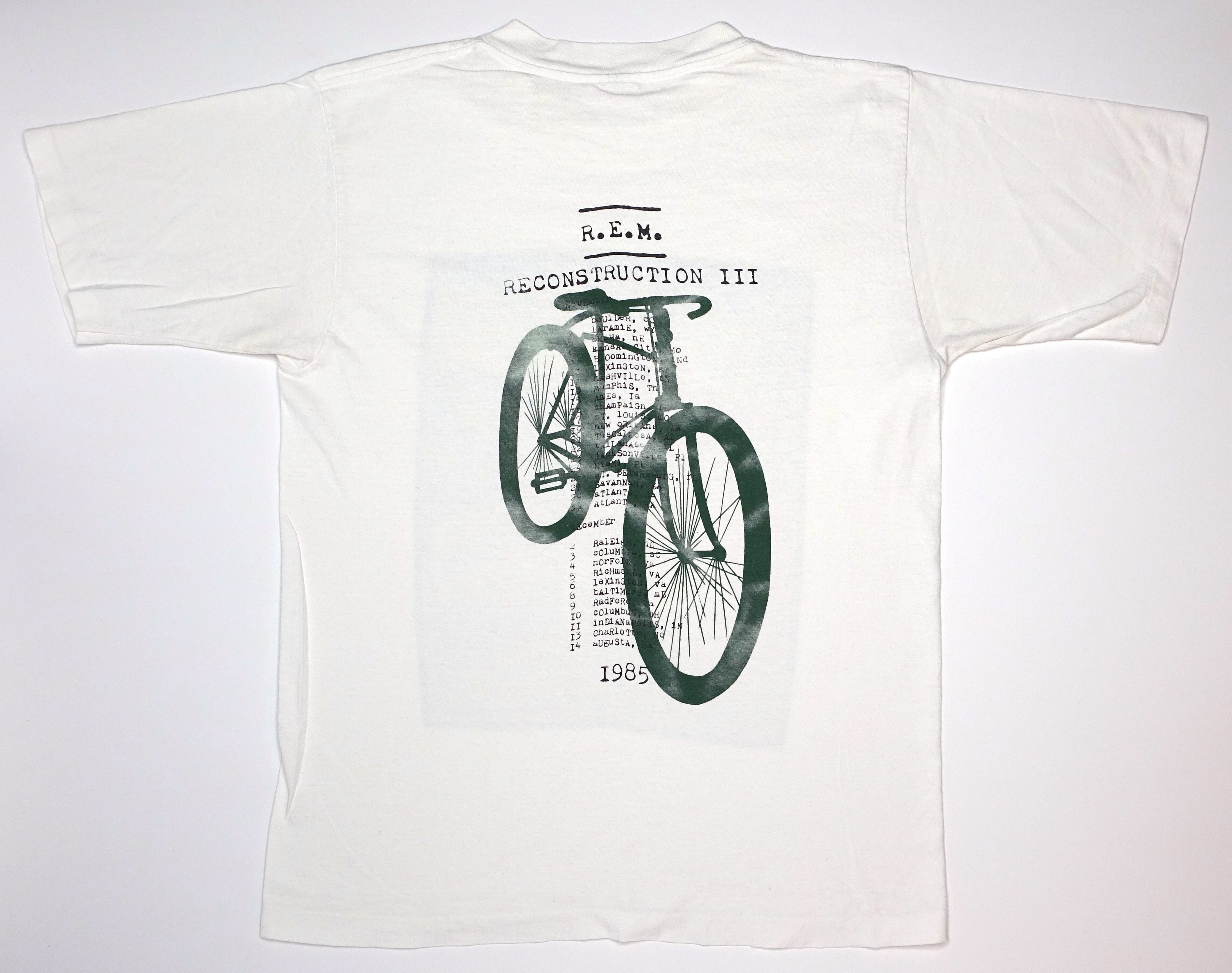 R.E.M. ‎– Reconstruction III 1985 Tour Shirt Size Large