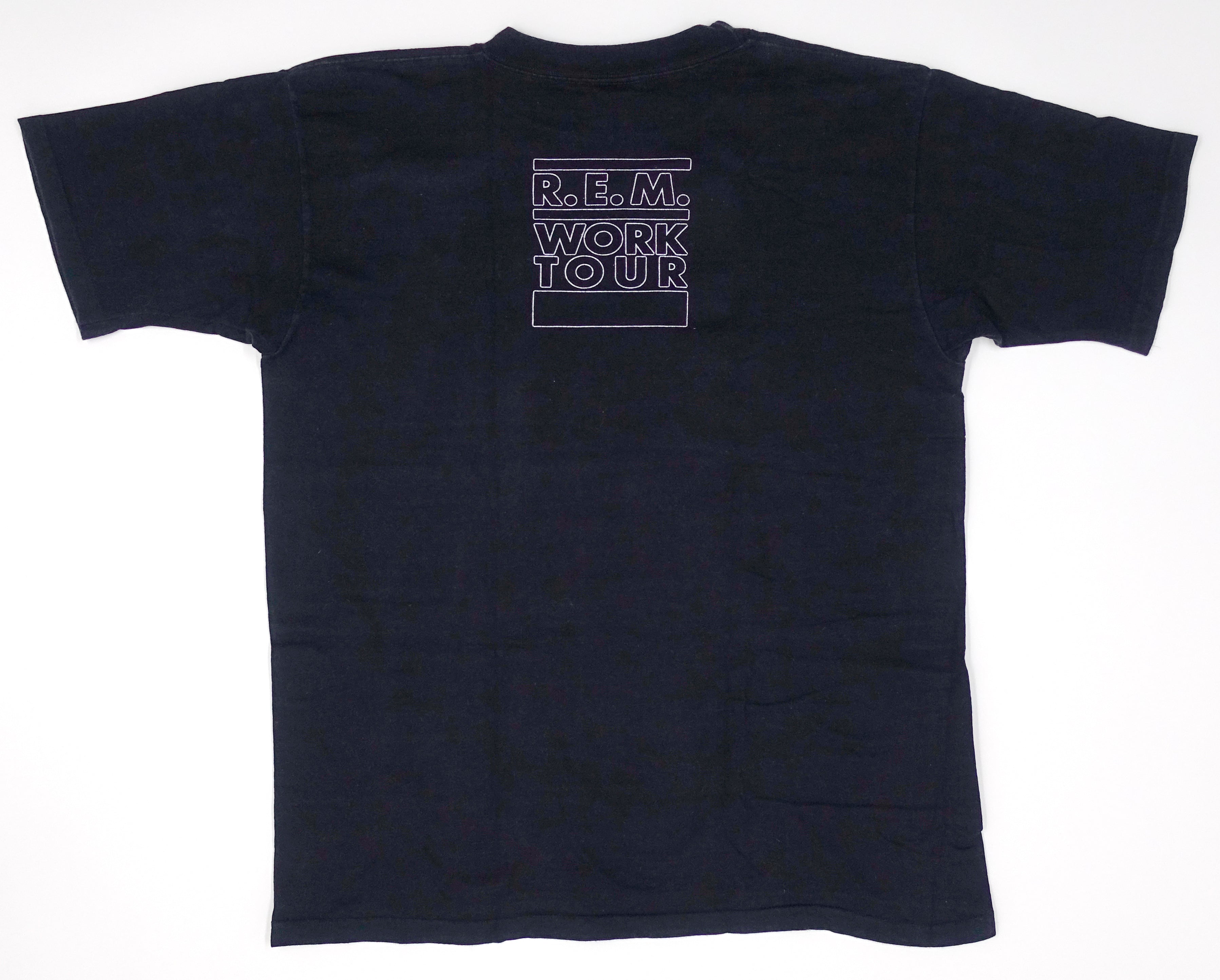 R.E.M. ‎– Rectangle Band Photo Work / Document 1987 Tour Shirt Size XL