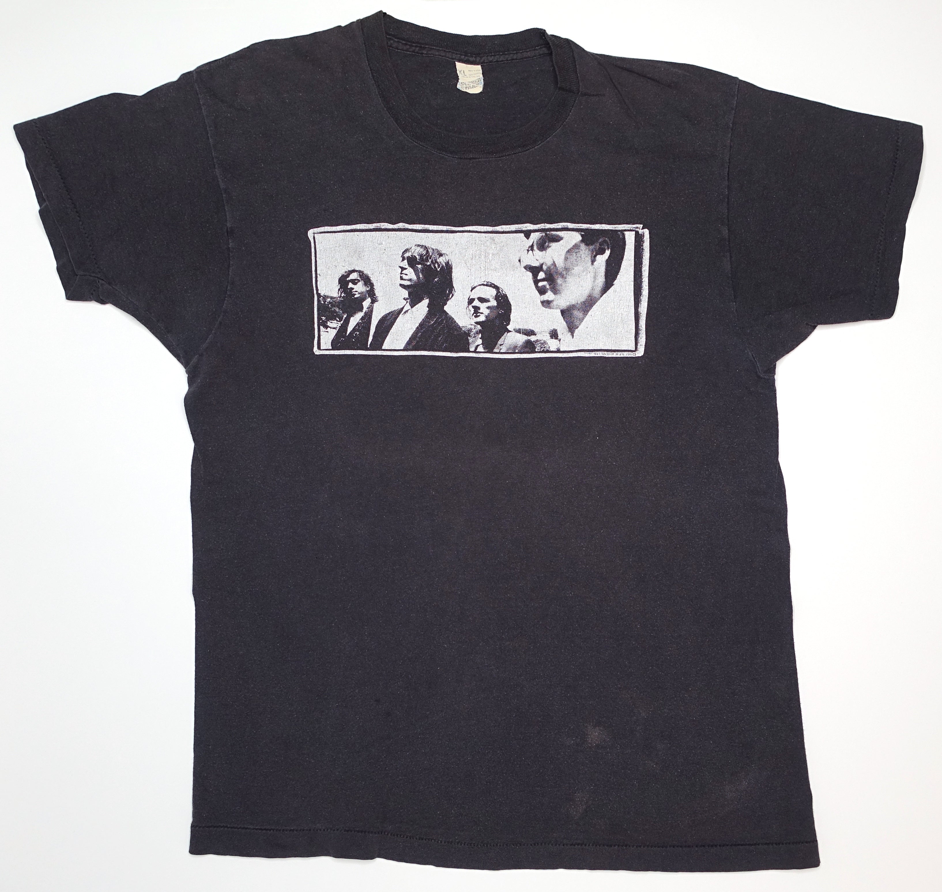 R.E.M. ‎– Rectangle Band Photo Work / Document 1987 Tour Shirt Size XL