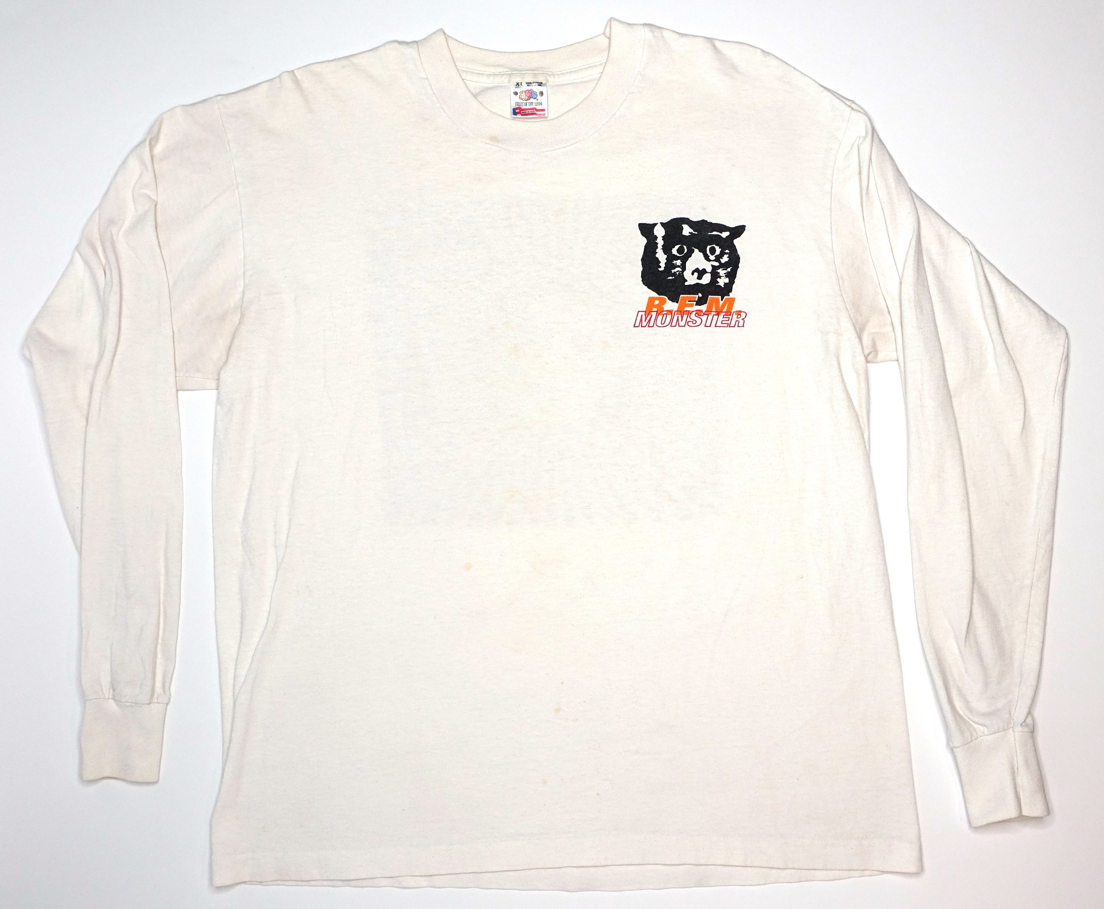 R.E.M. – Song Titles Monster 1994 Long Sleeve Tour Shirt Size XL