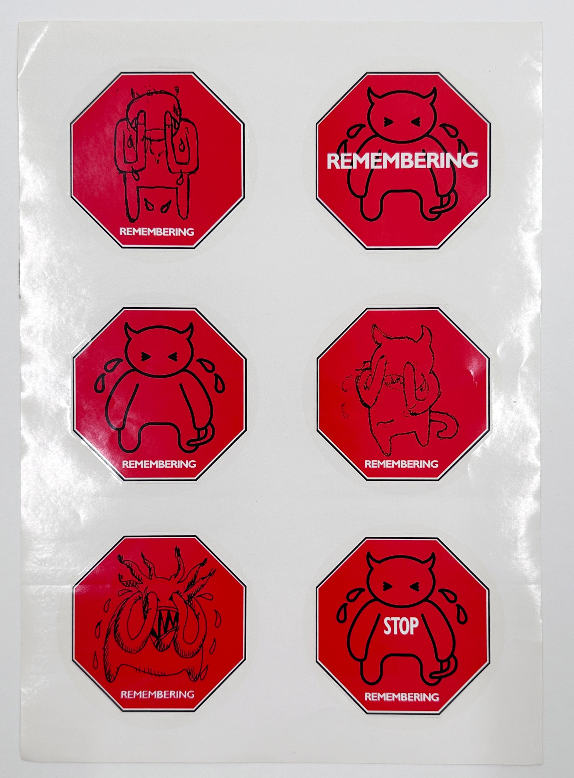 Radiohead - Amnesiac 2001 Promo Only Die Cut Sheet Sticker