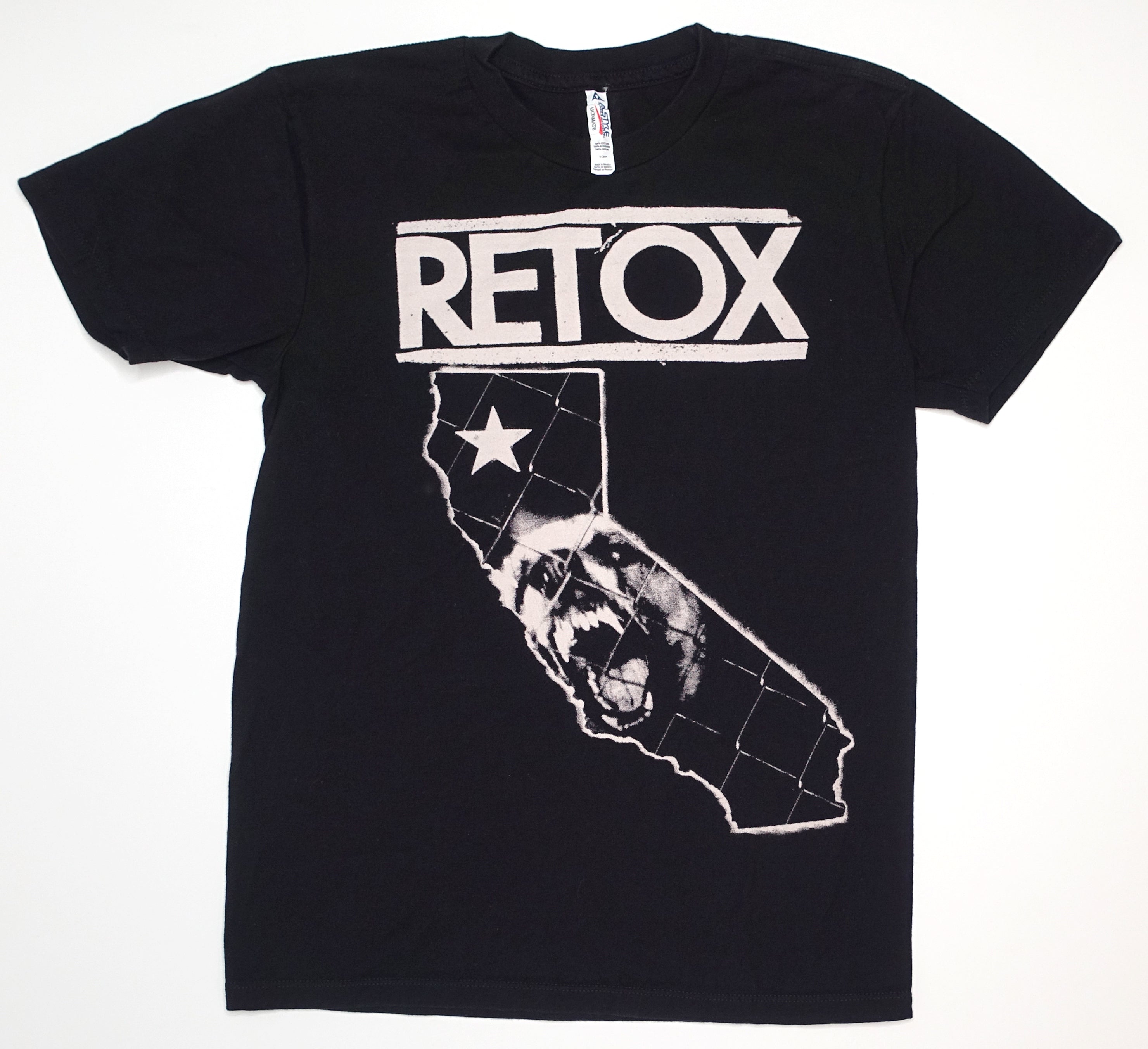 Retox - Beneath California ‎2015 Tour Shirt Size Small