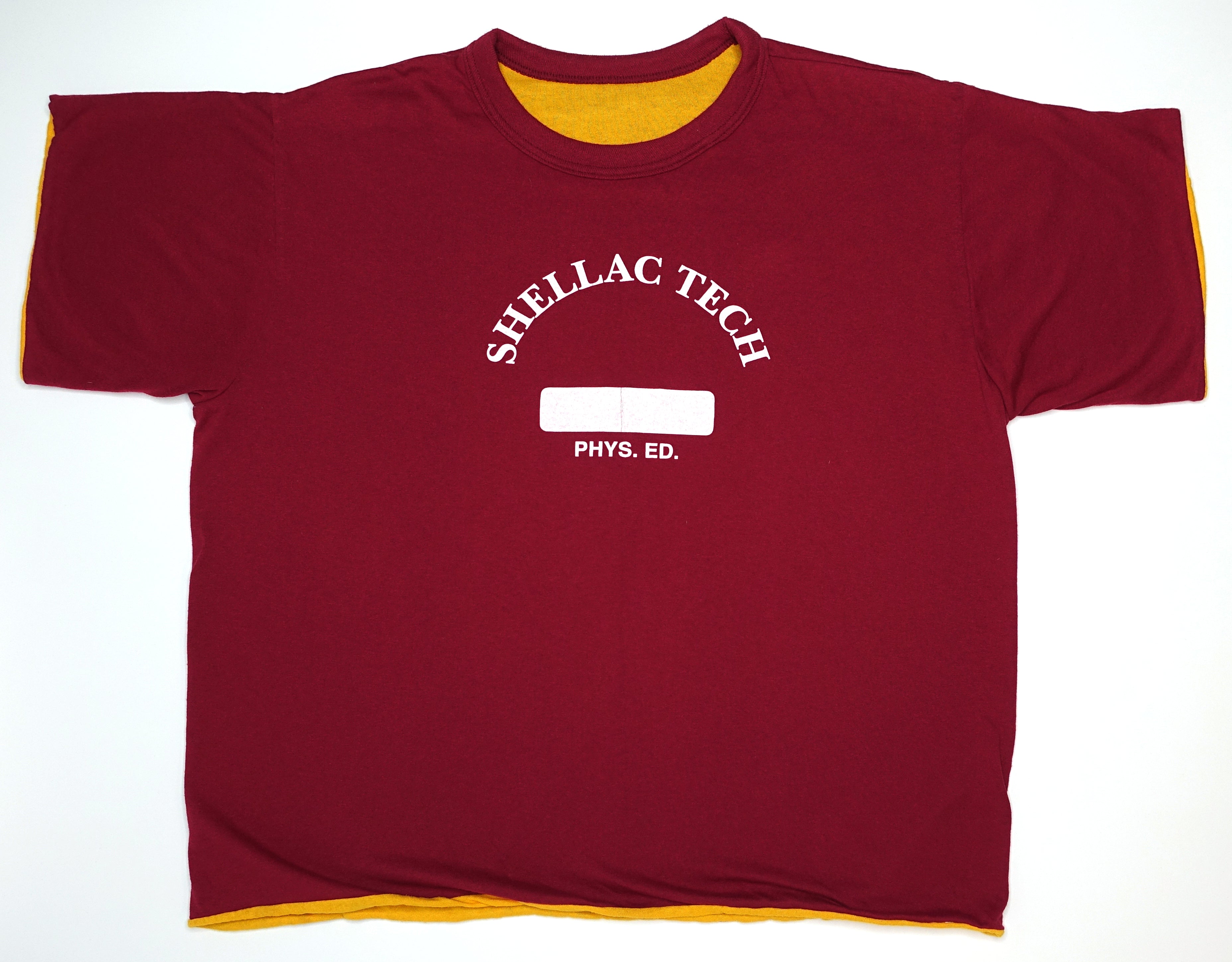 Shellac - Shellac Tech Physical Education Reversable Tour Shirt Size XL
