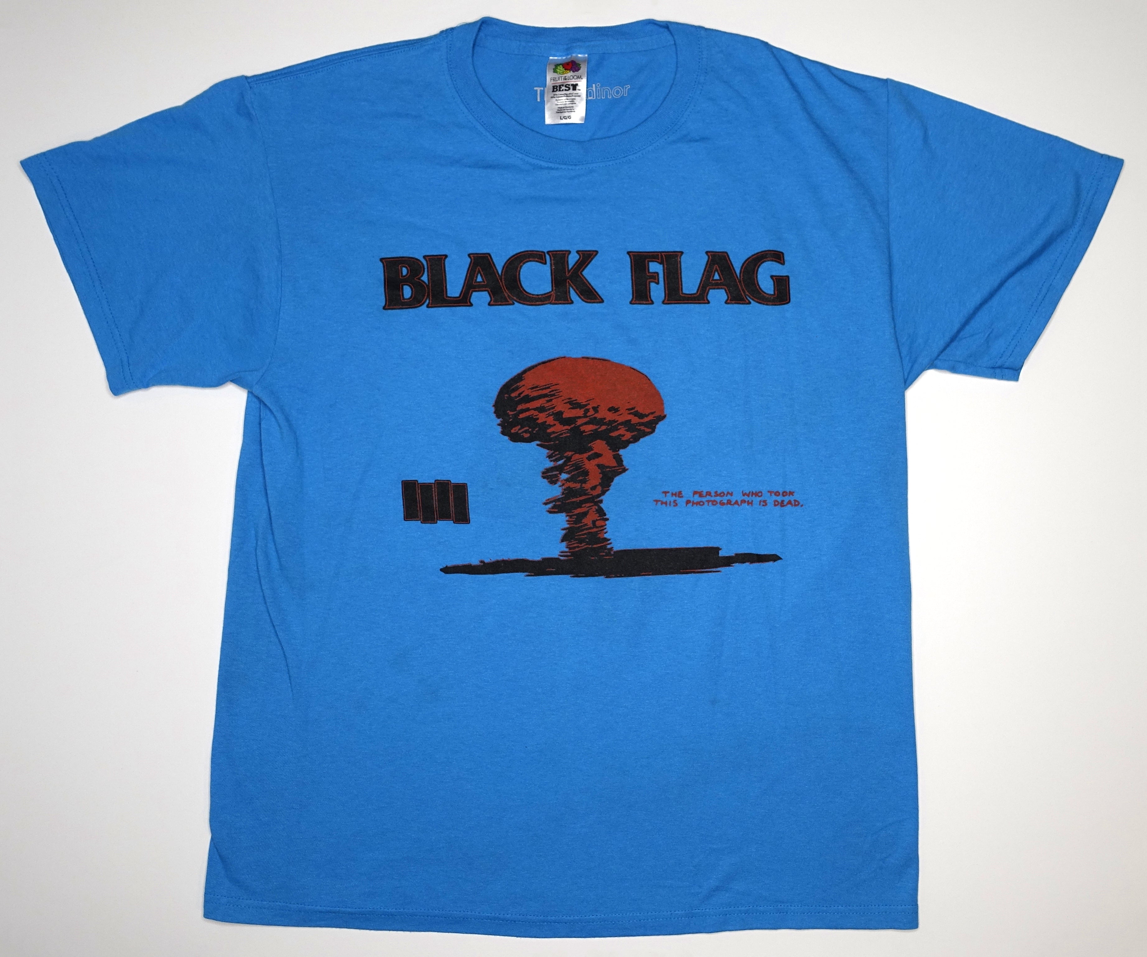 Black Flag - The Person Who Took This Photo Is Dead / In My Head 1986 Tour Shirt (Bootleg By Me) Size Large