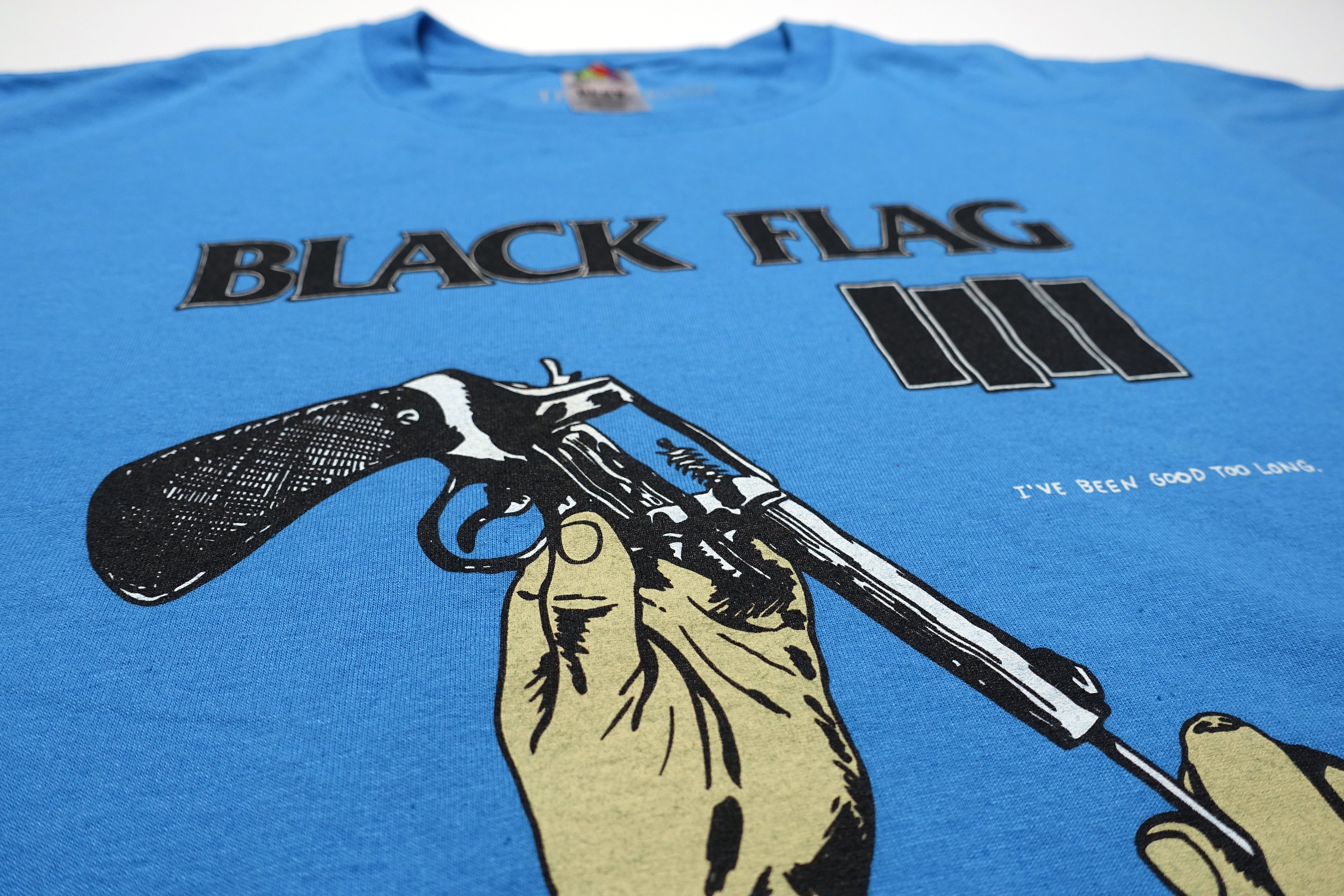 Black Flag - I've Been Good Too Long / In My Head 1986 Tour Shirt (Bootleg By Me) Size Large