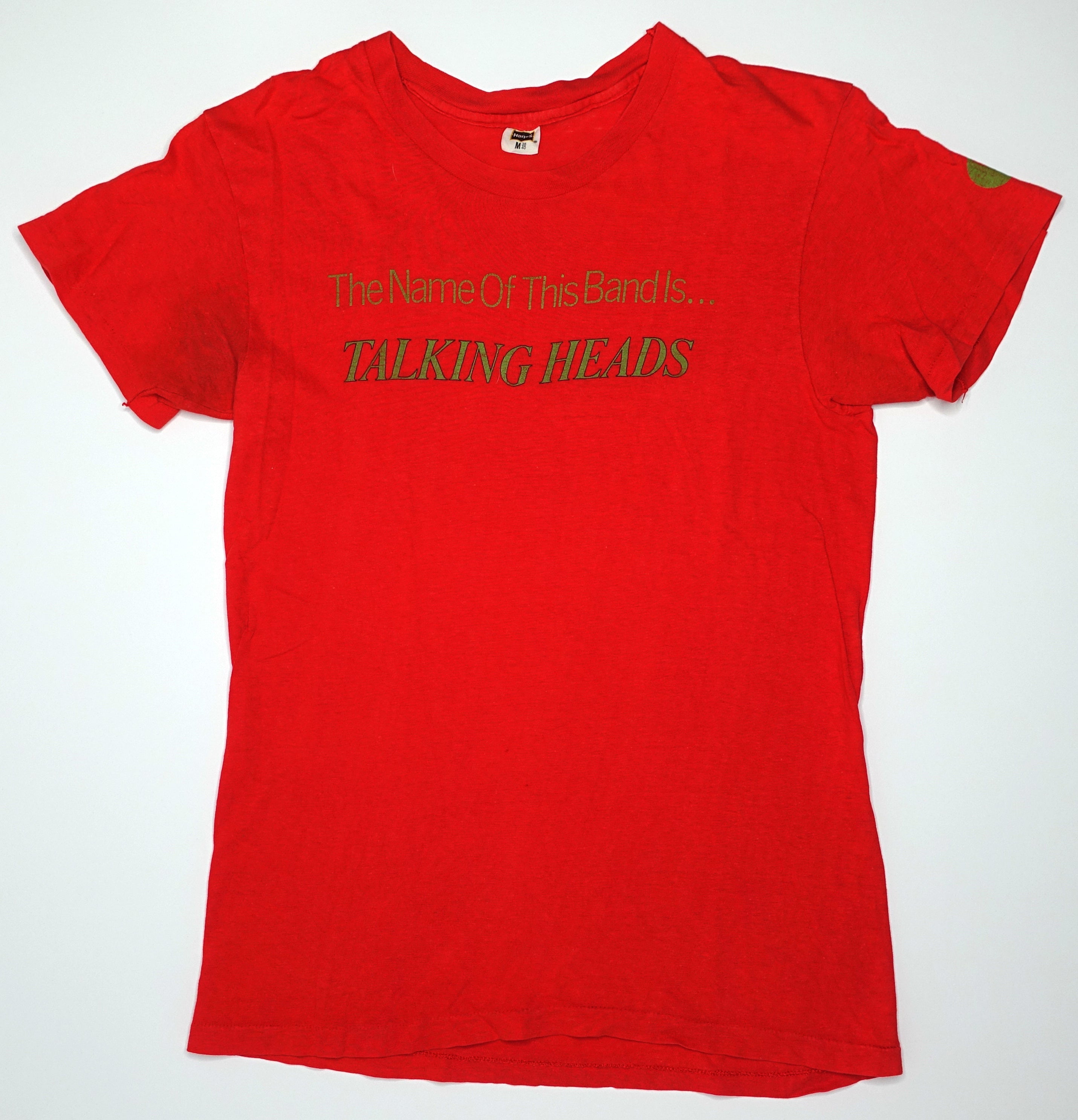 Talking Heads ‎– Talking Heads: 77 1977 Promo Only Shirt Size Medium