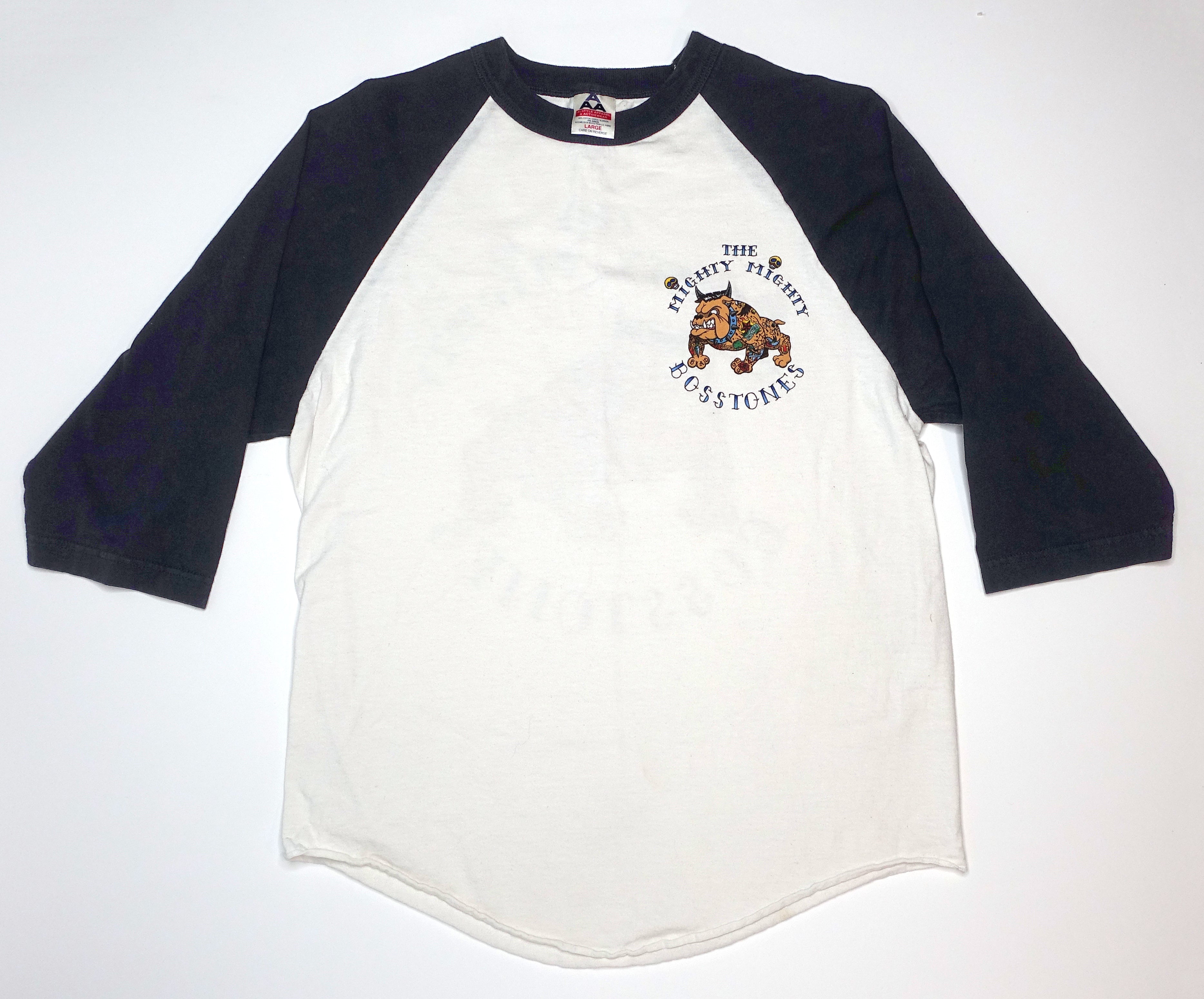 The Mighty Mighty BossToneS ‎– Tattoo Bulldog 90's Tour Raglan Shirt Size Large