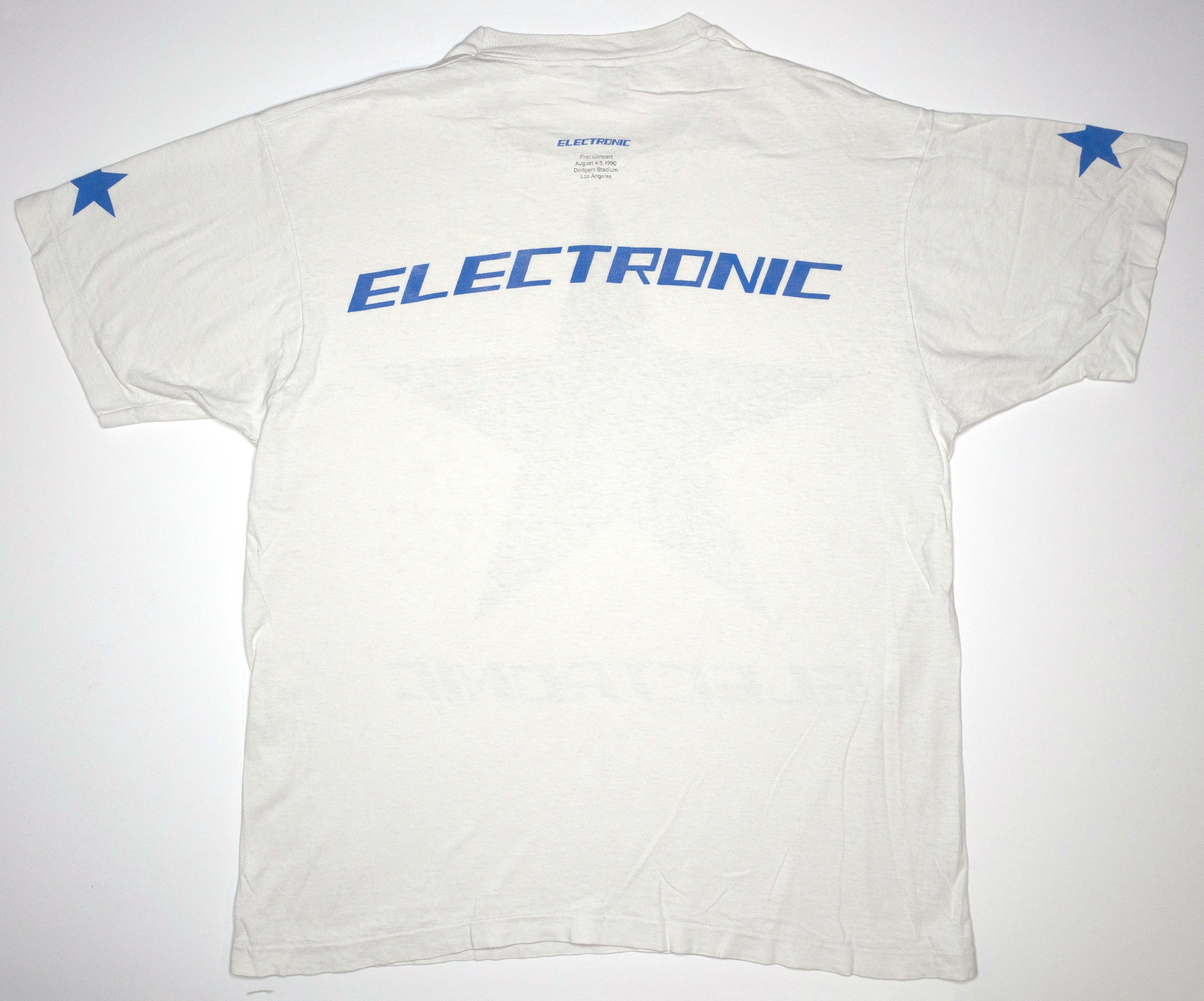 Electronic - First Show @ Dodger Stadium 1990 Tour Shirt Size XL