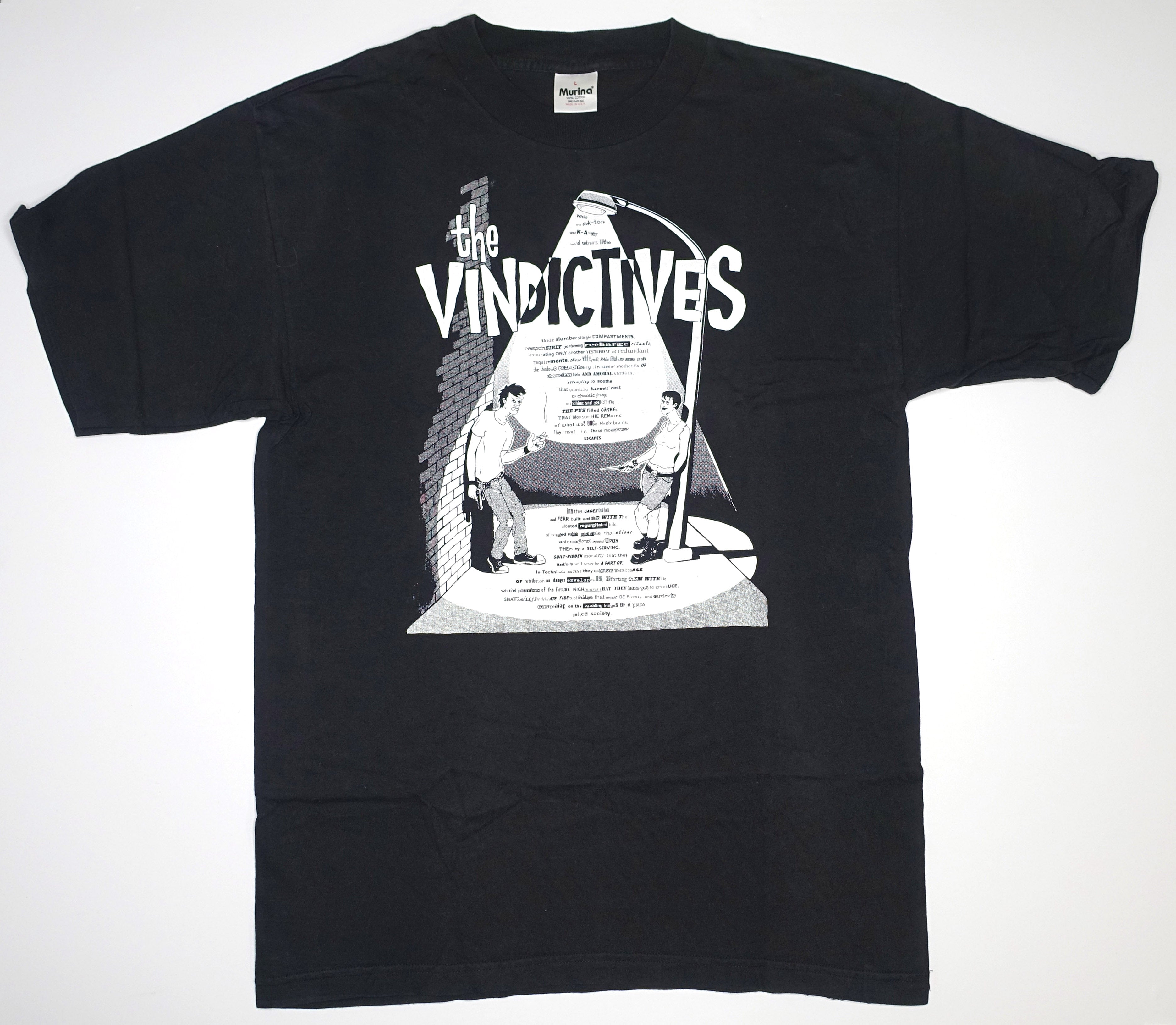 the Vindictives ‎– Alarm Clocks 1995 Tour Shirt Size Large