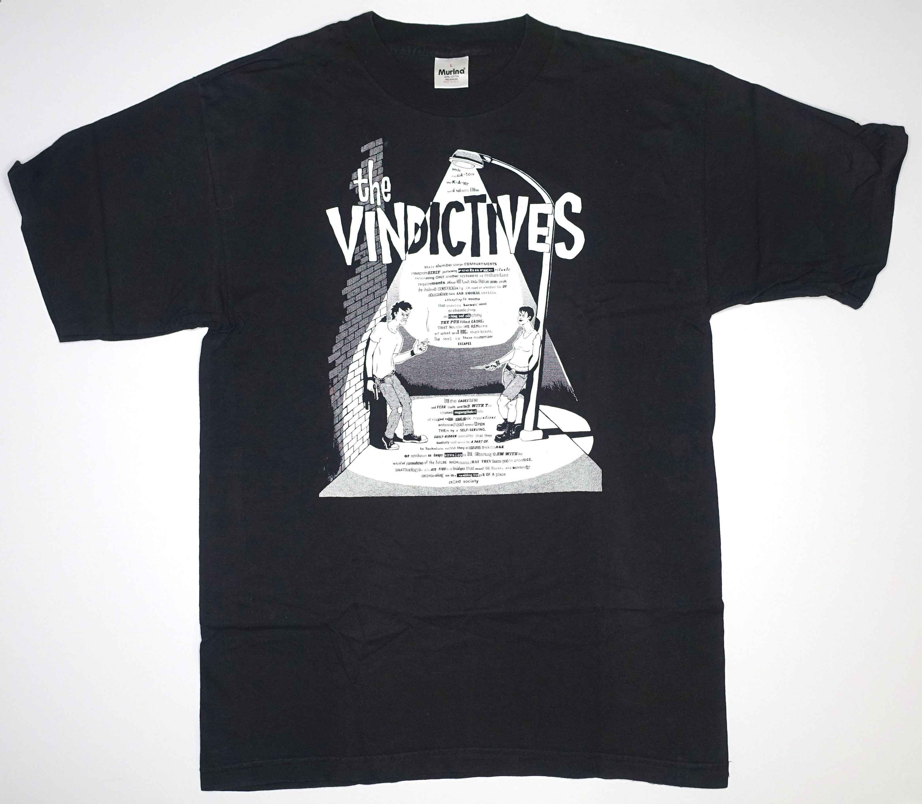 the Vindictives ‎ Alarm Clocks 1995 Tour Shirt Size Large