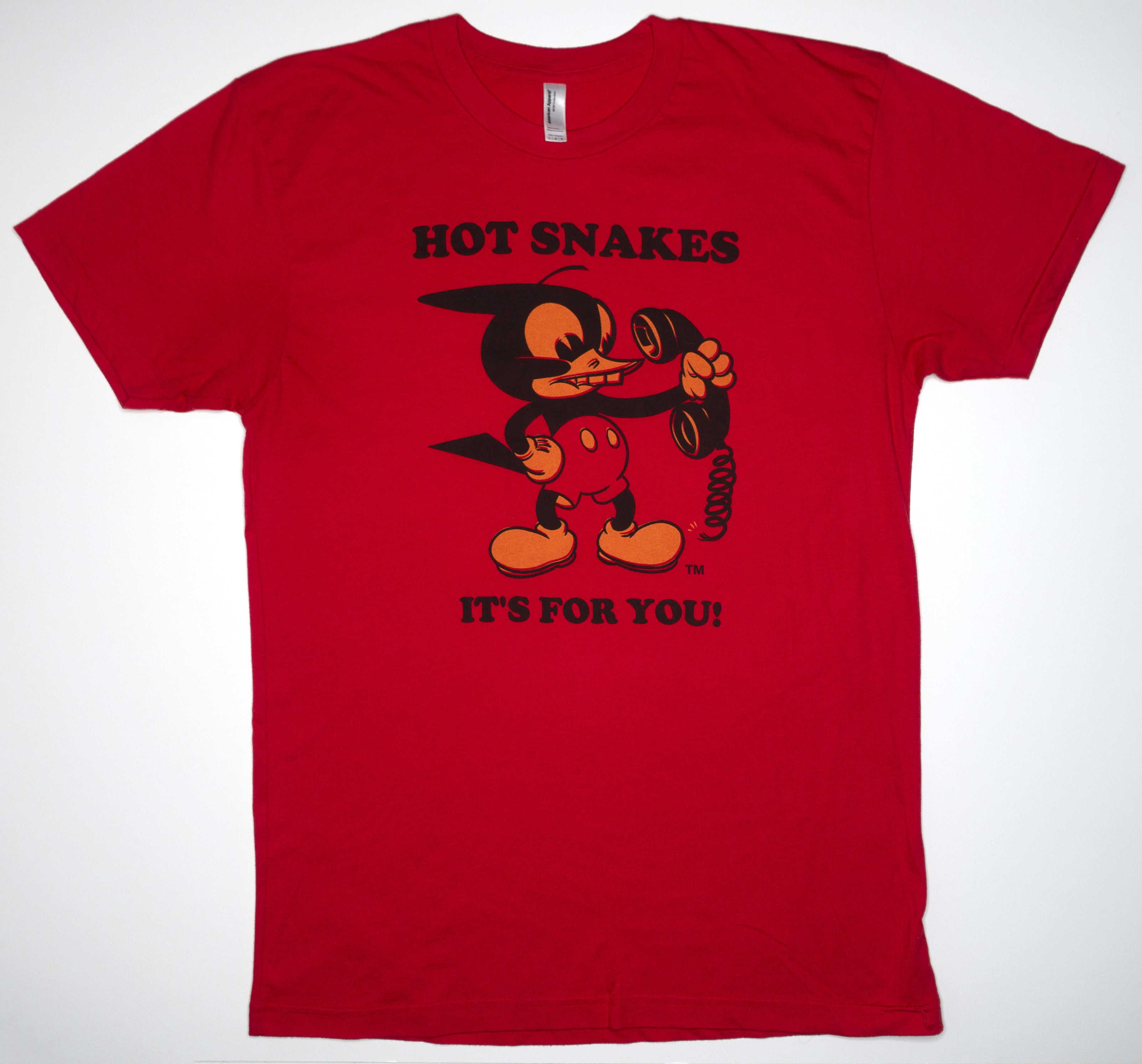 Hot Snakes - Javier / It's For You! Tour Shirt Size Large (Red)