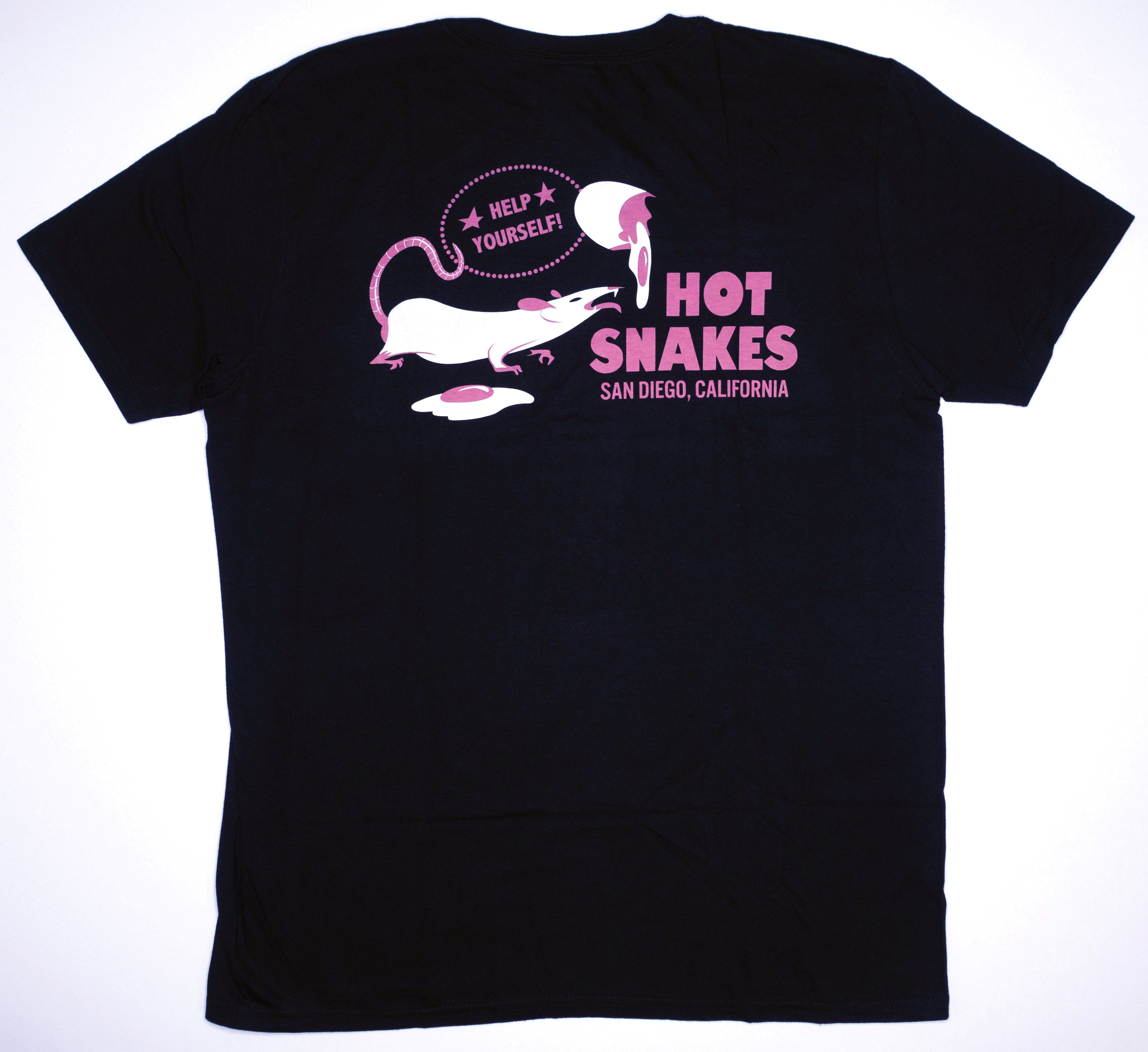 Hot Snakes - Help Yourself Rat Tour Shirt Size Large